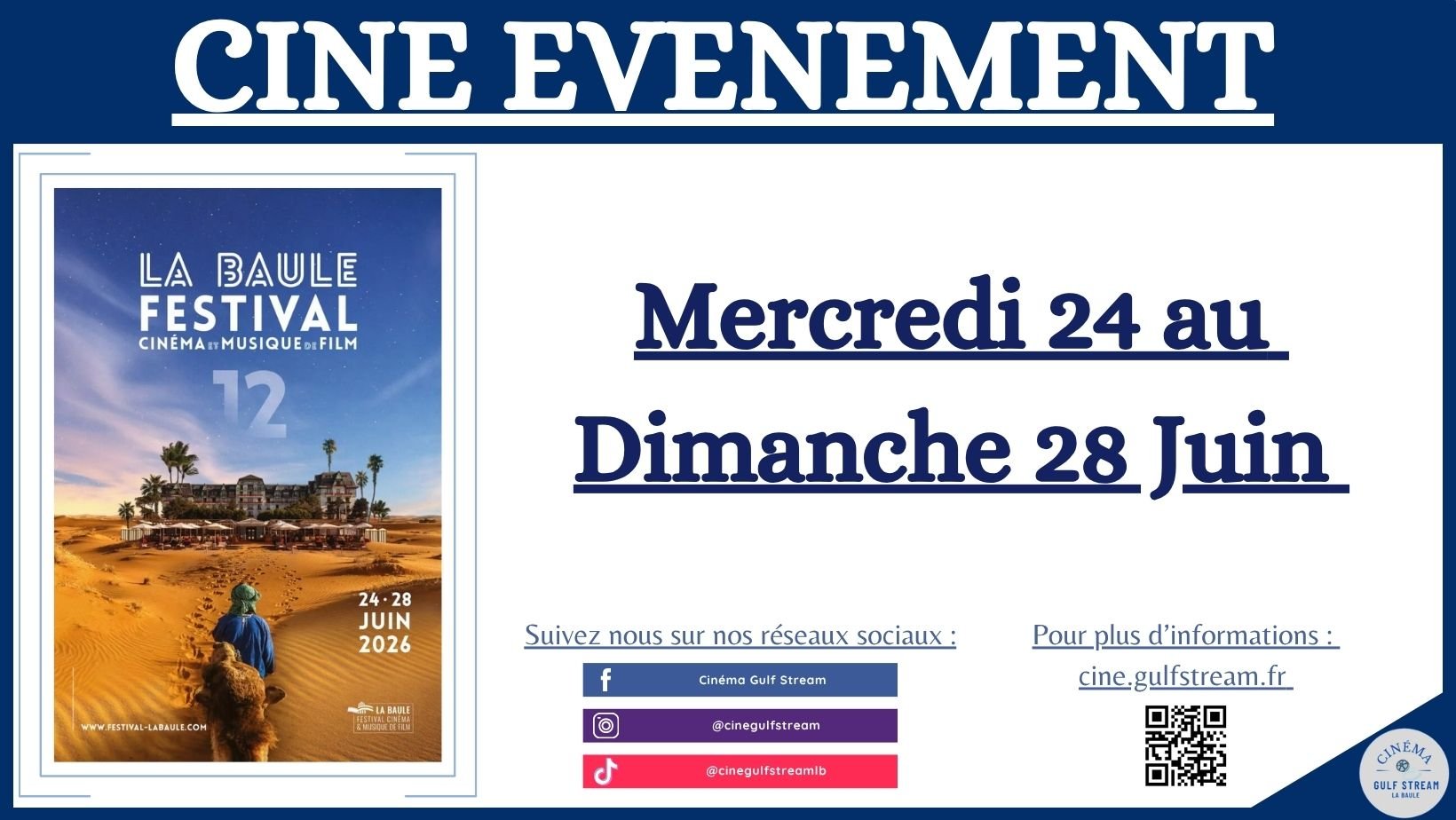 LE FESTIVAL DE CINÉMA ET DE MUSIQUE DE FILM