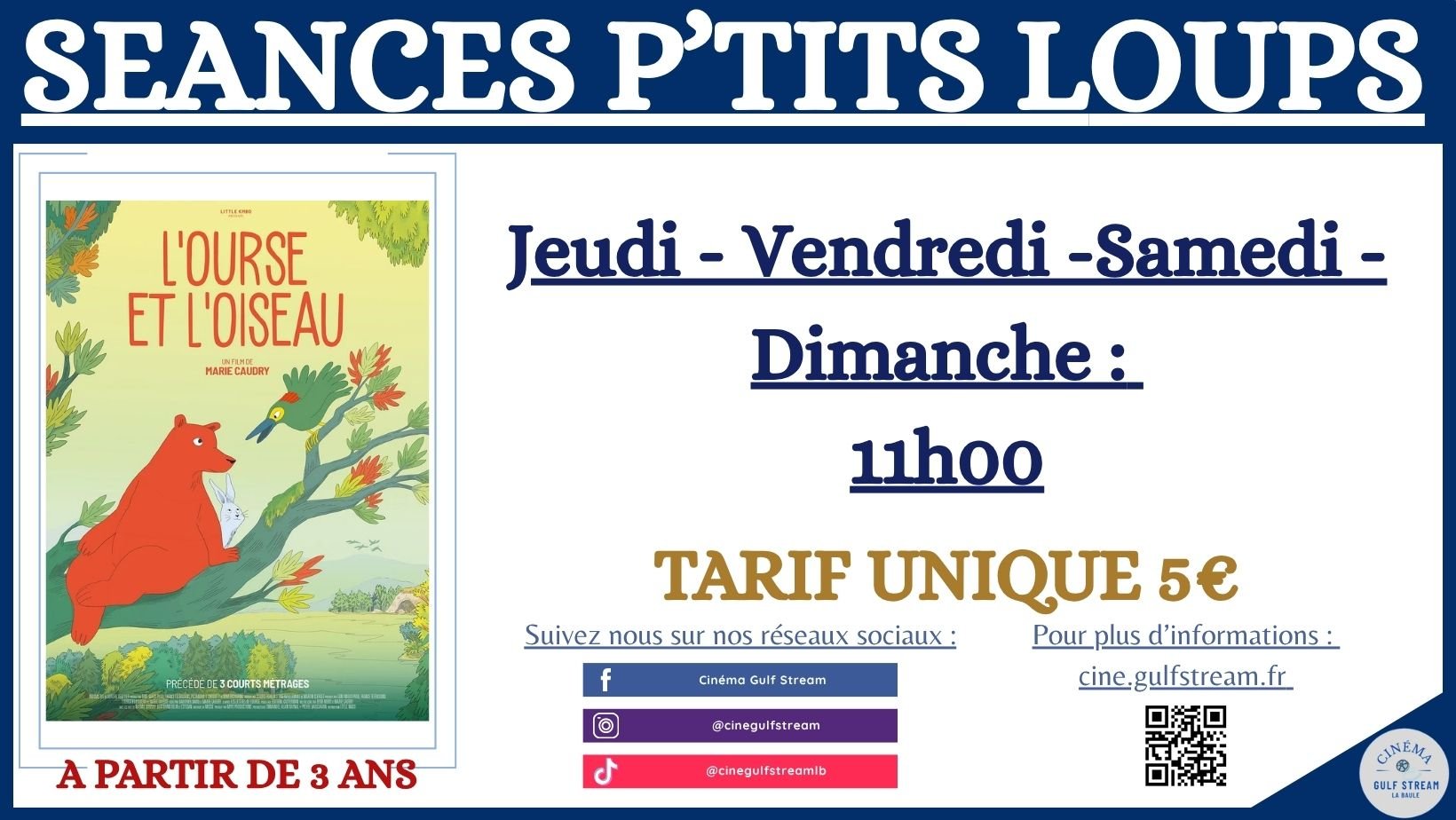 SEANCES P’TITS LOUPS