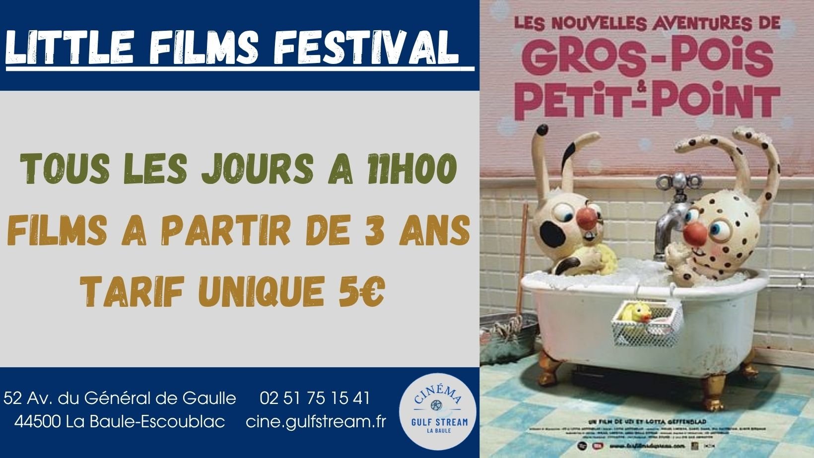 SEANCES P’TITS LOUPS : Les Nouvelles aventures de Gros-Pois et Petit-point