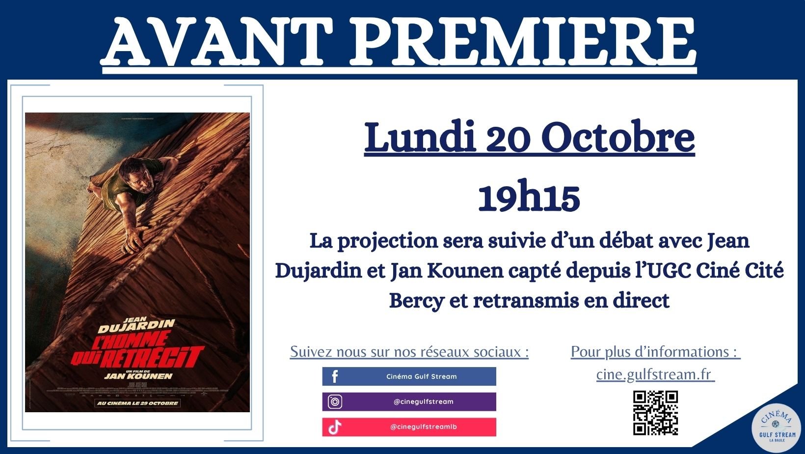 AVANT PREMIERE " L'HOMME QUI RETRECIT "