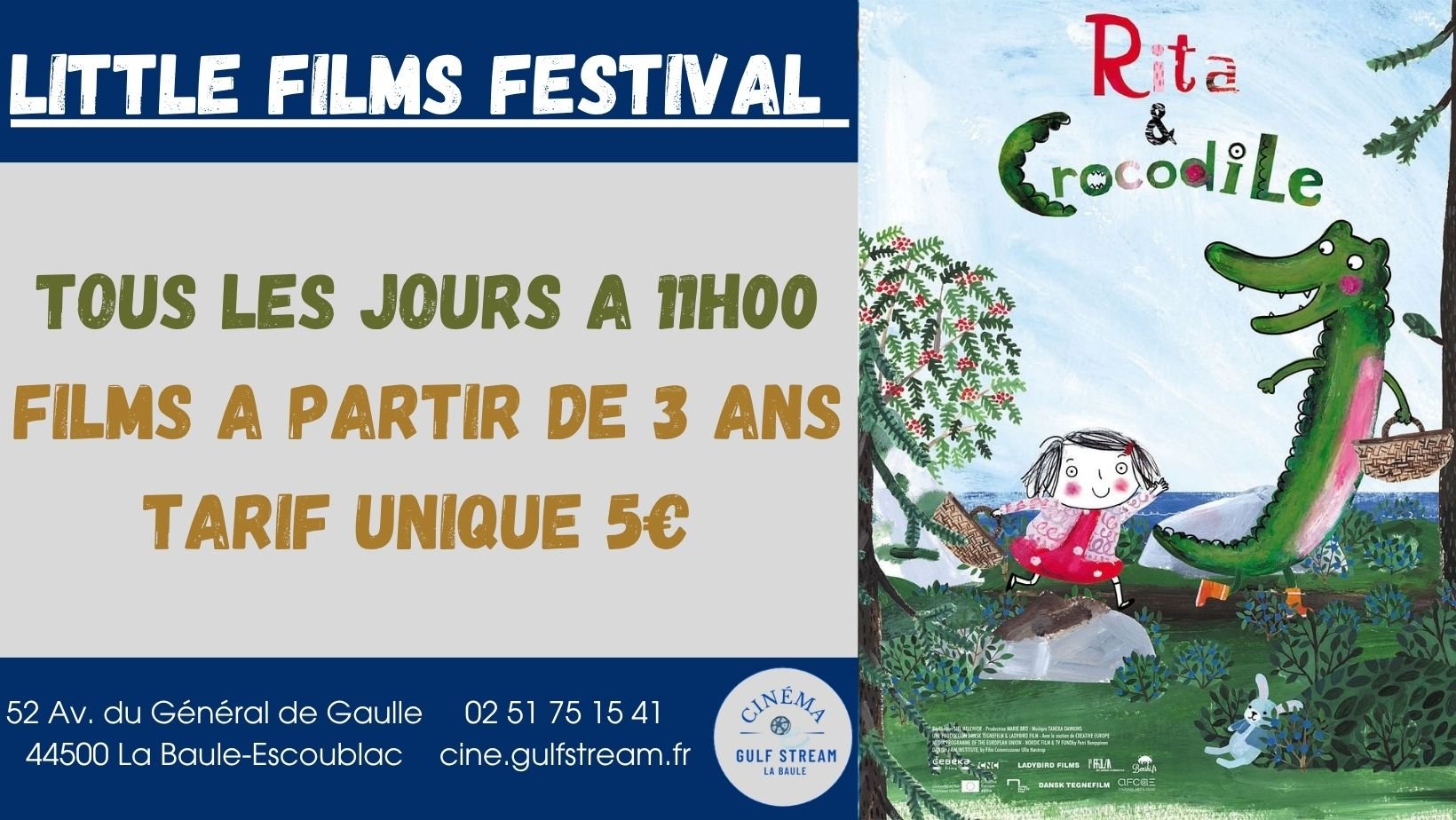 SEANCES P’TITS LOUPS : RITA ET CROCODILE