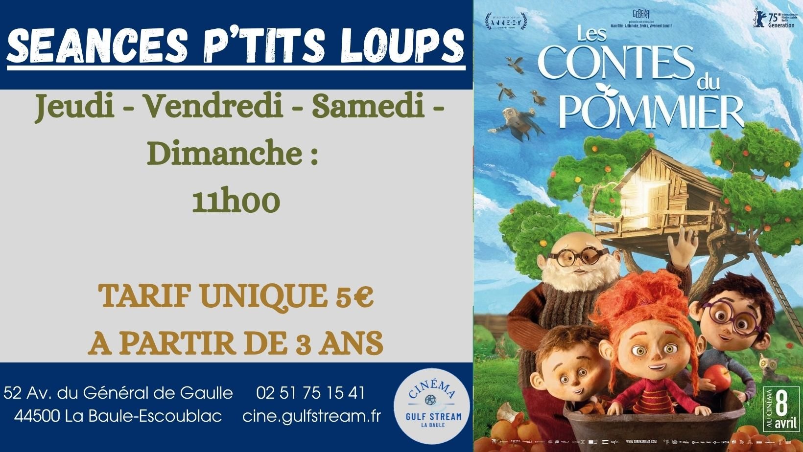 SEANCES P’TITS LOUPS