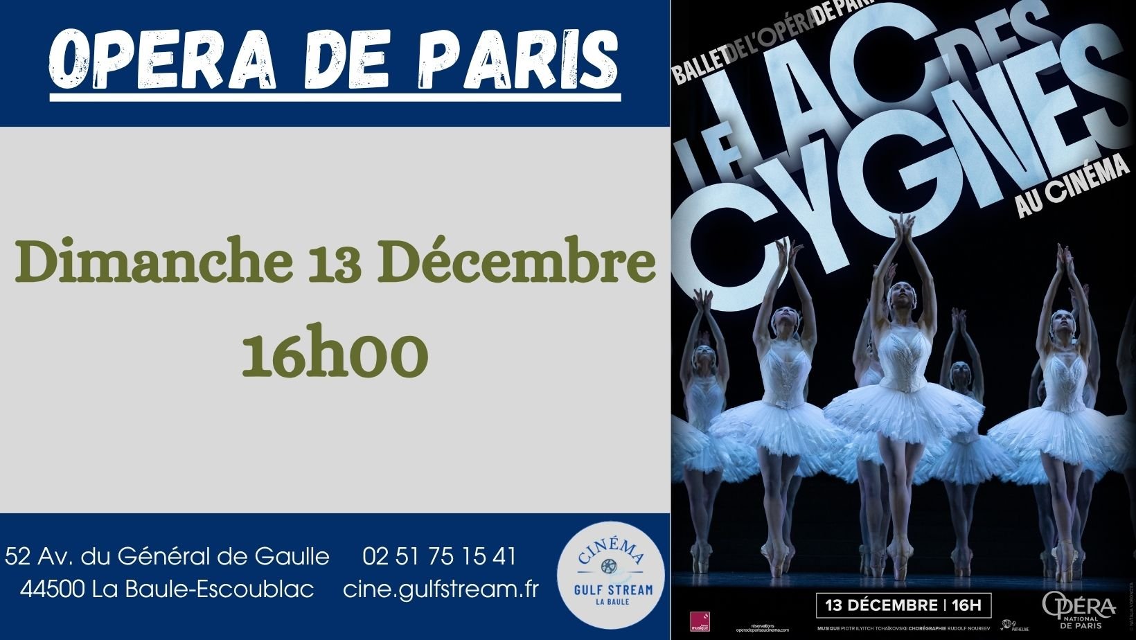 Opéra de Paris : Le Lac des Cygnes