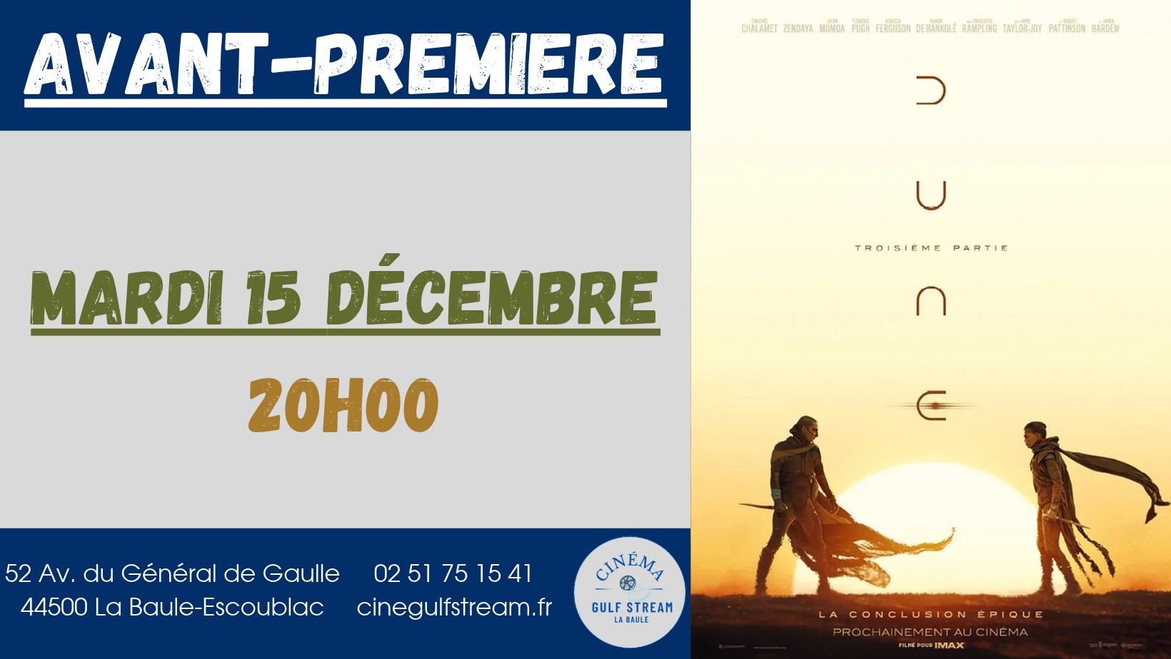 AVANT-PREMIERE : Dune : Troisième partie