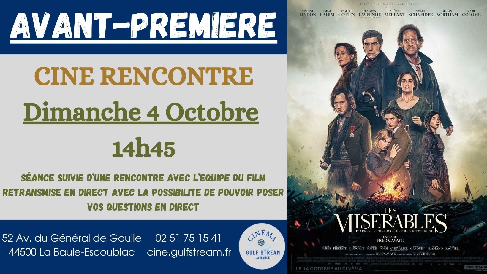 AVANT-PREMIERE : CINE RENCONTRE