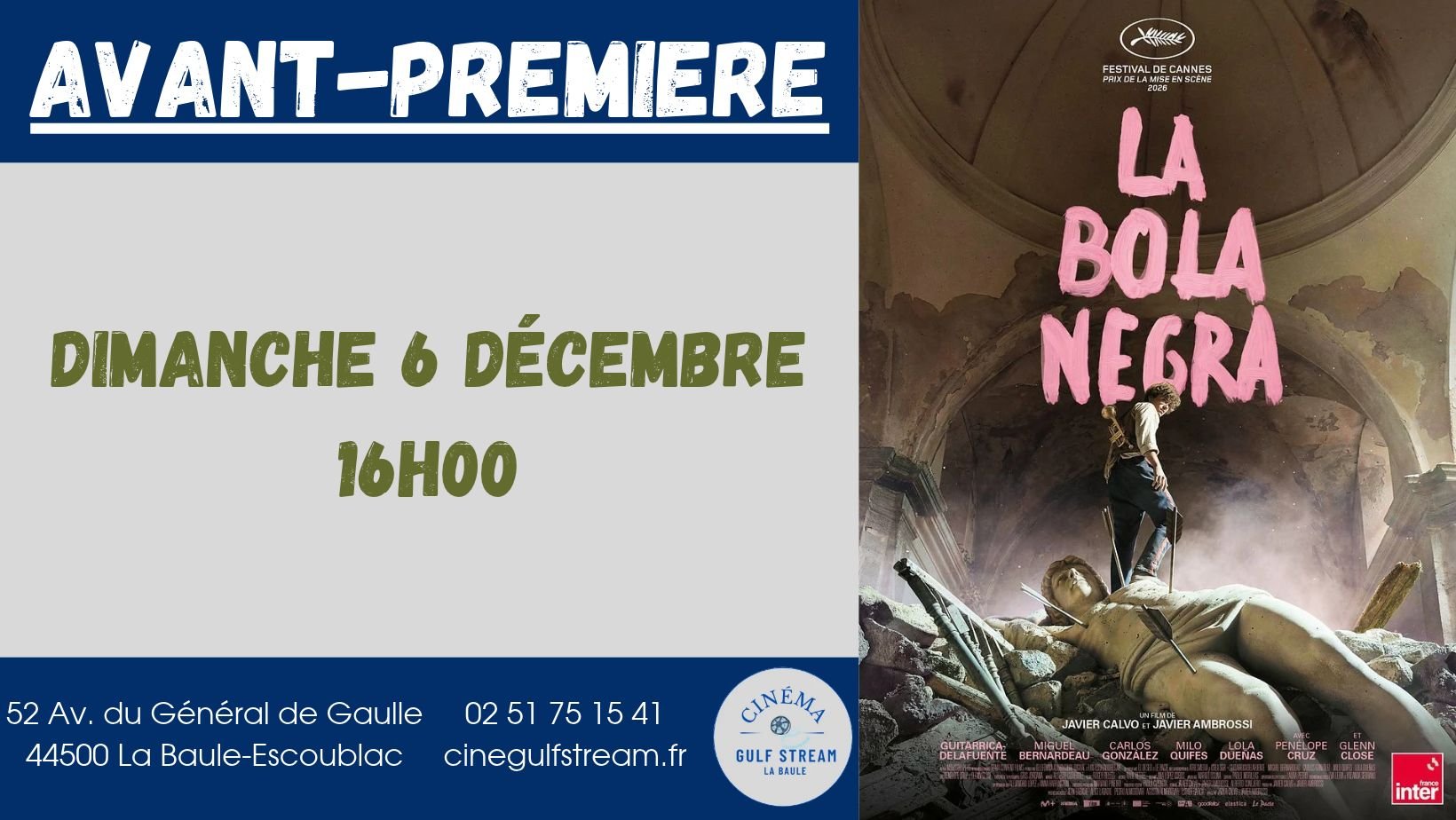 AVANT-PREMIERE : LA BOLA NEGRA