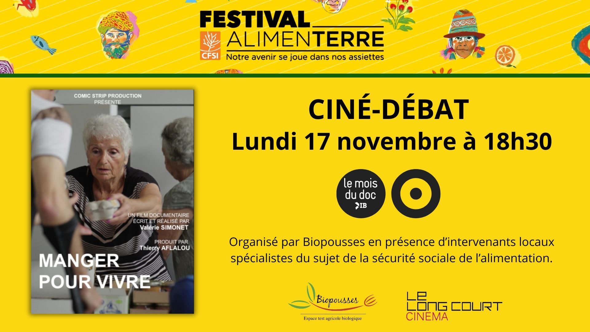 Festival Alimenterre . Ciné-Débat