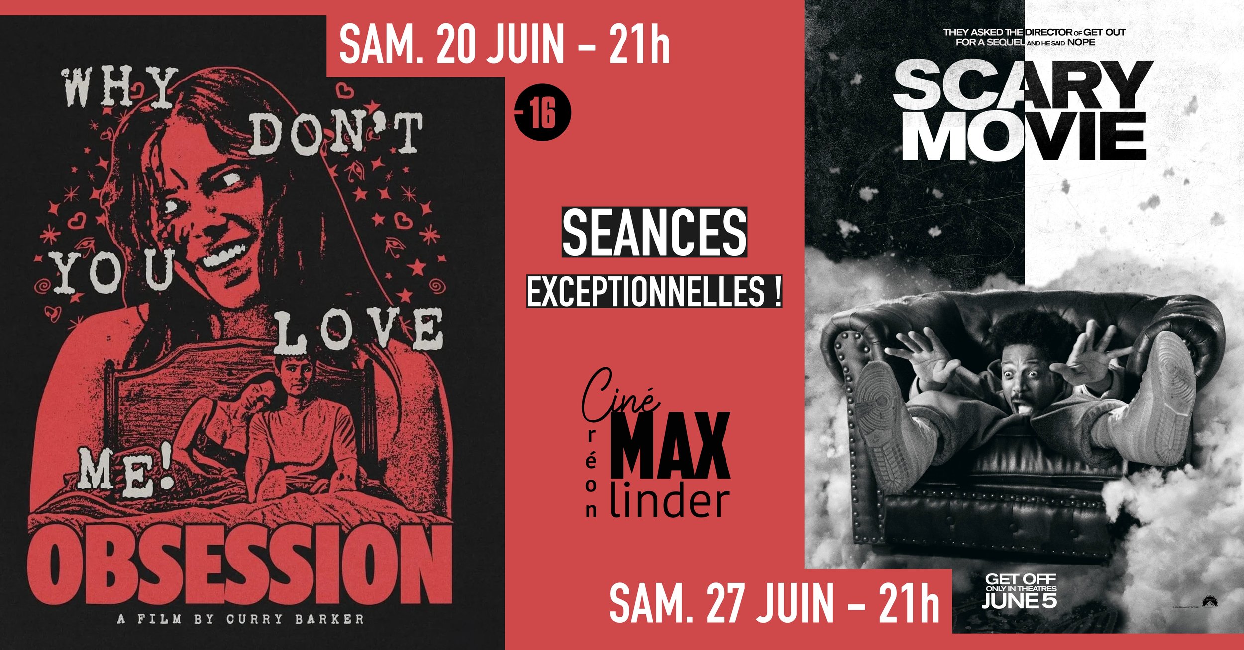 OBSESSION ET SCARY MOVIE