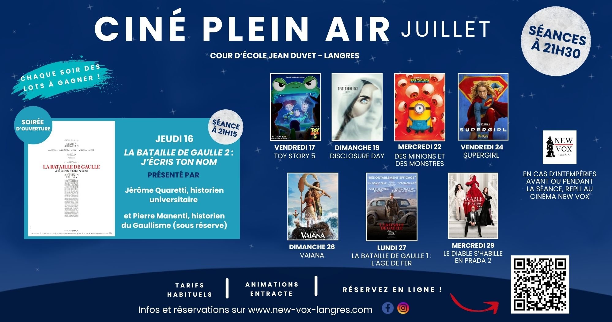 Programmation Plein Air : Juillet 
