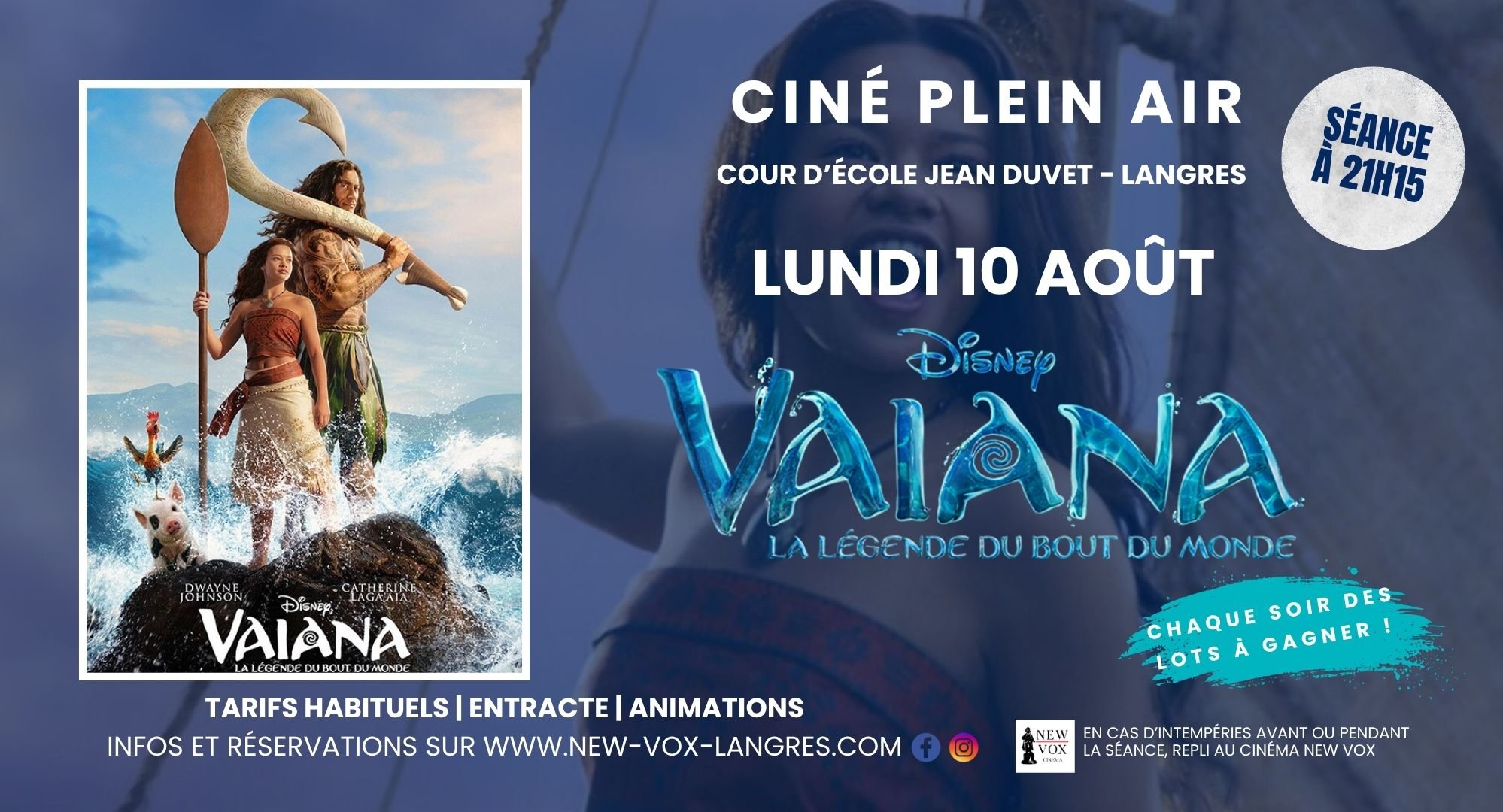 Ciné Plein Air : "Vaiana 3"