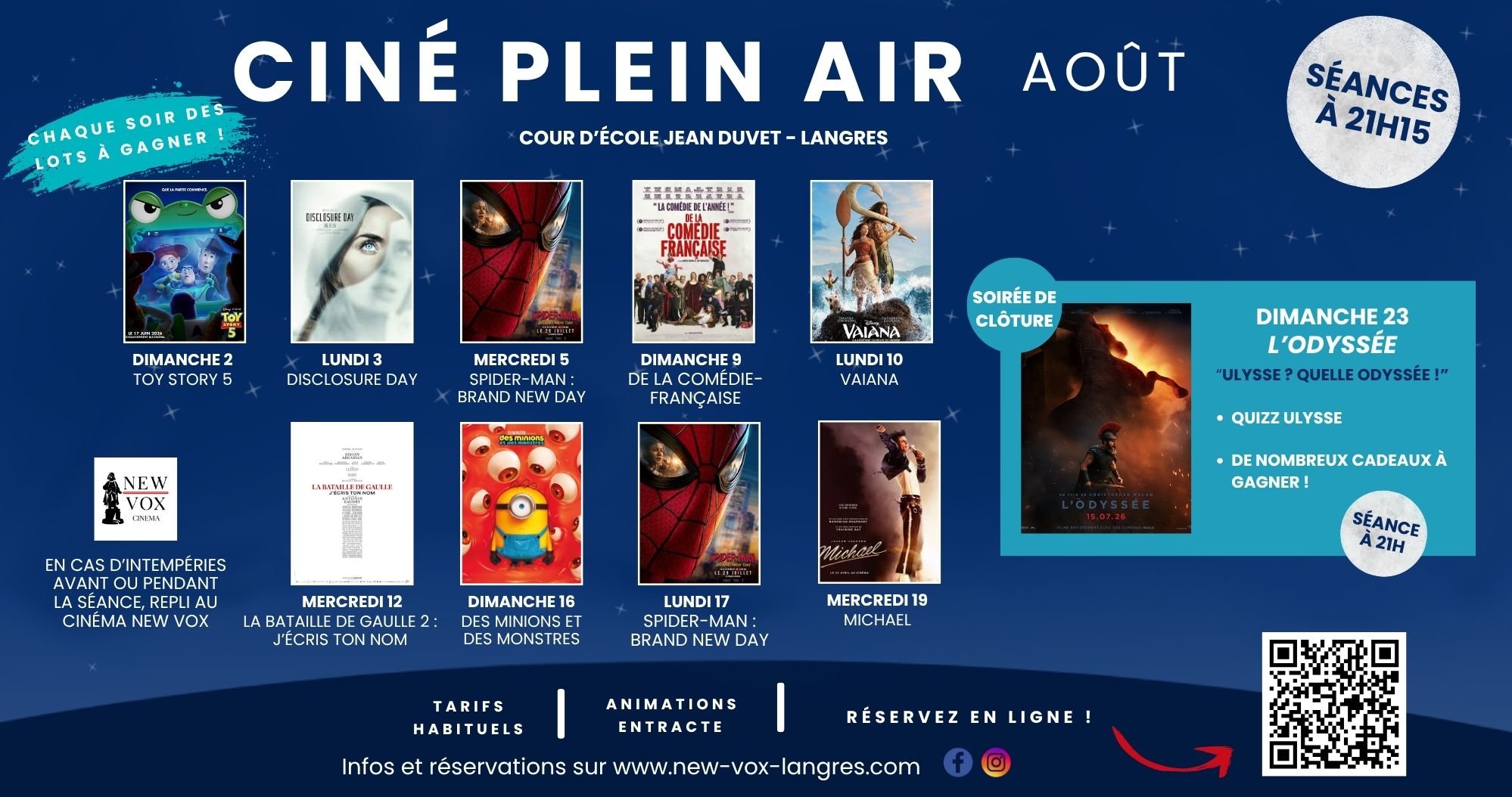Programmation Plein Air : Août