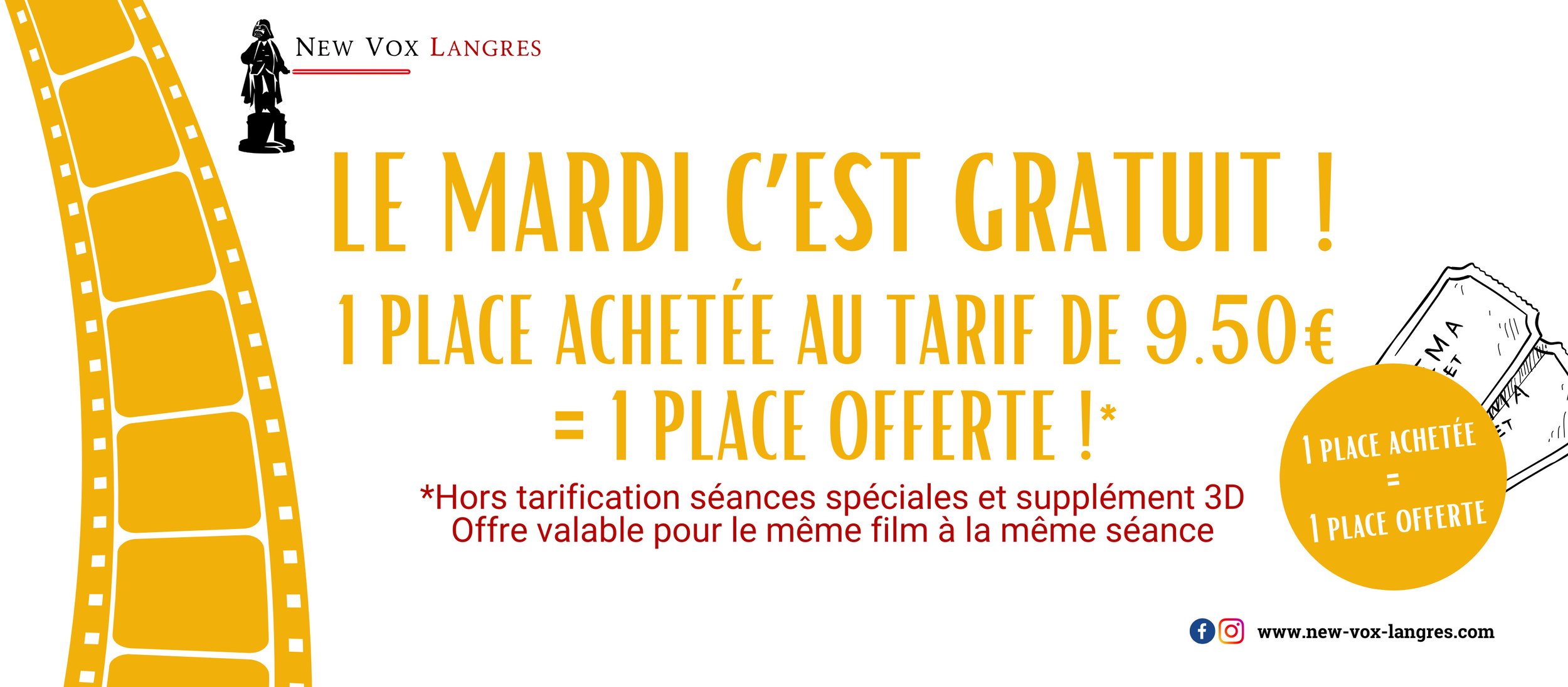 Le mardi c'est gratuit !