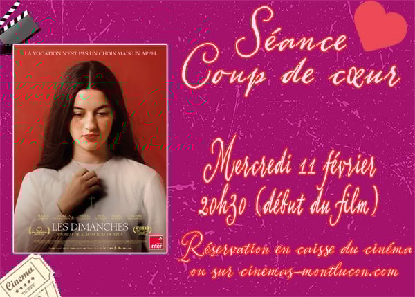 Séance Coup de cœur - "LES DIMANCHES" (Film en Version Originale Sous-Titrée) - mercredi 11 février 20h30 (début du film).