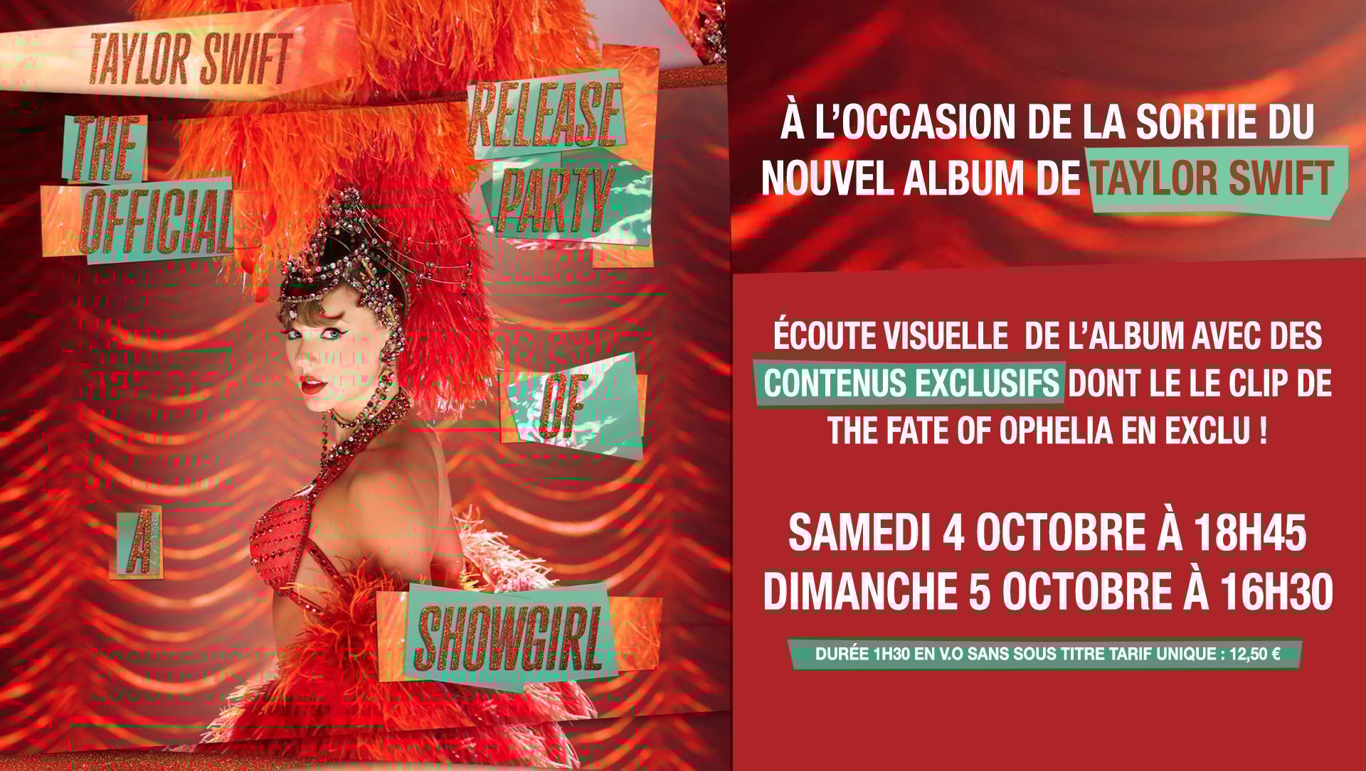 TAYLOR SWIFT // THE RELEASE OFFICIAL PARTY OF A SHOWGIRL