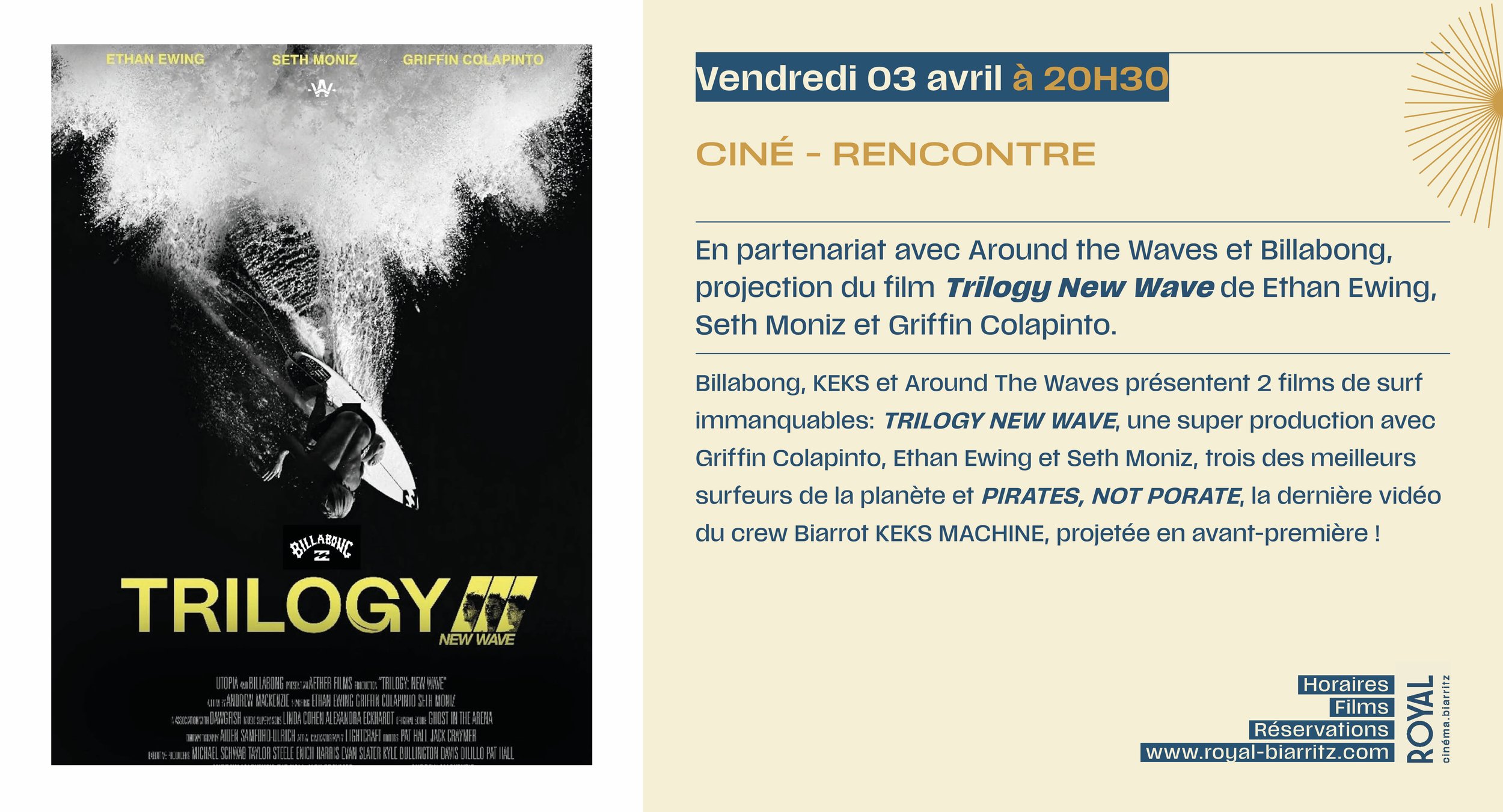 Trilogy New Waves de Griffin Colapinto, Ethan Ewing et Seth Moniz