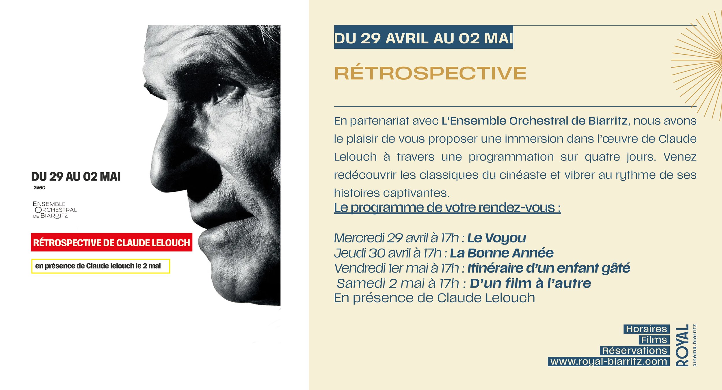Rétrospective de Claude Lelouch