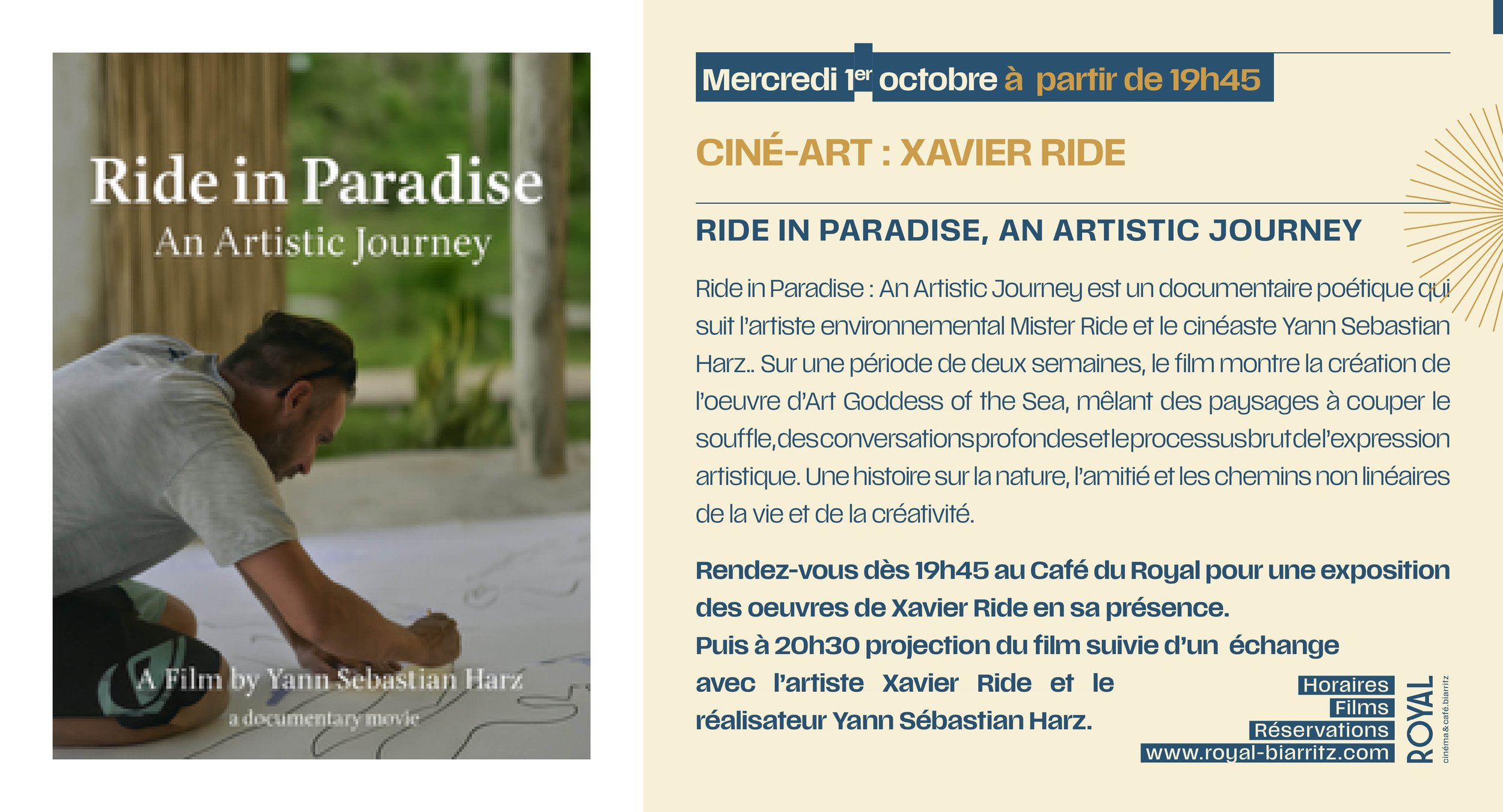 Ciné-art : Xavier Ride