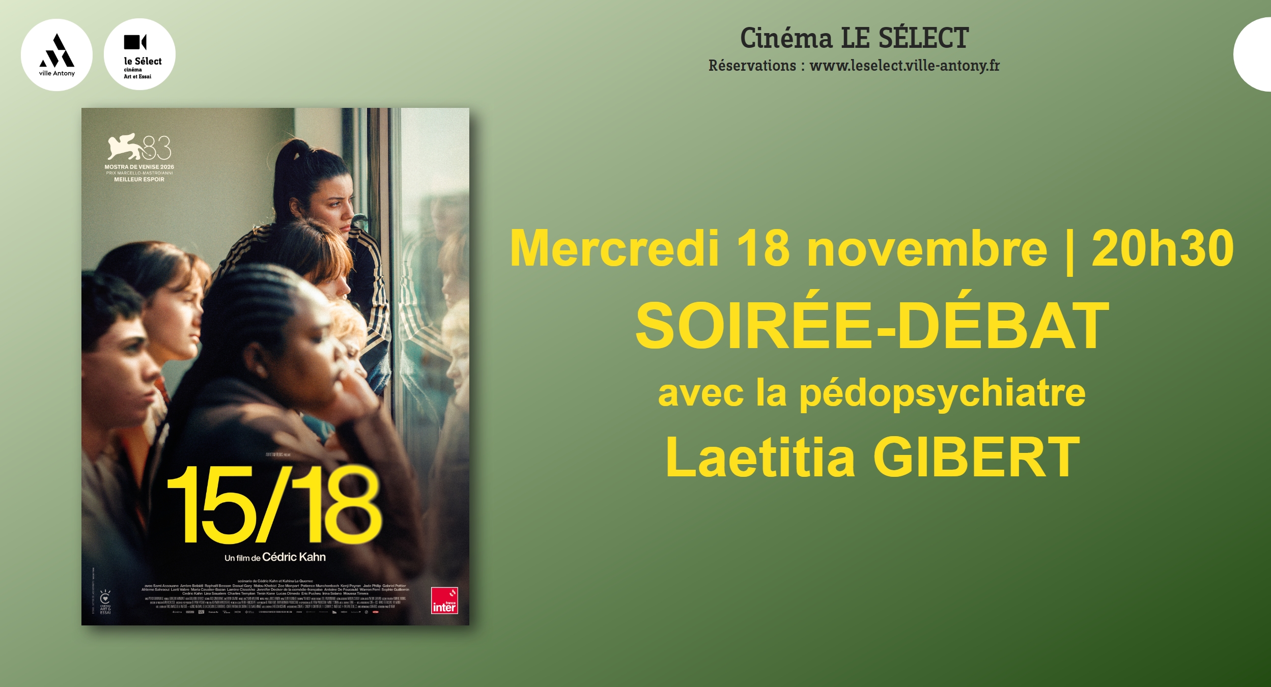 Soirée-débat 15/18