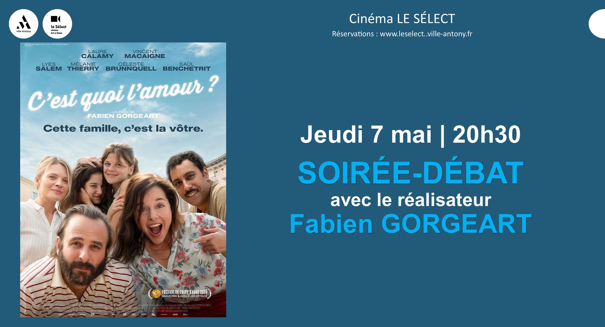 Soirée-débat C'EST QUOI L'AMOUR ?