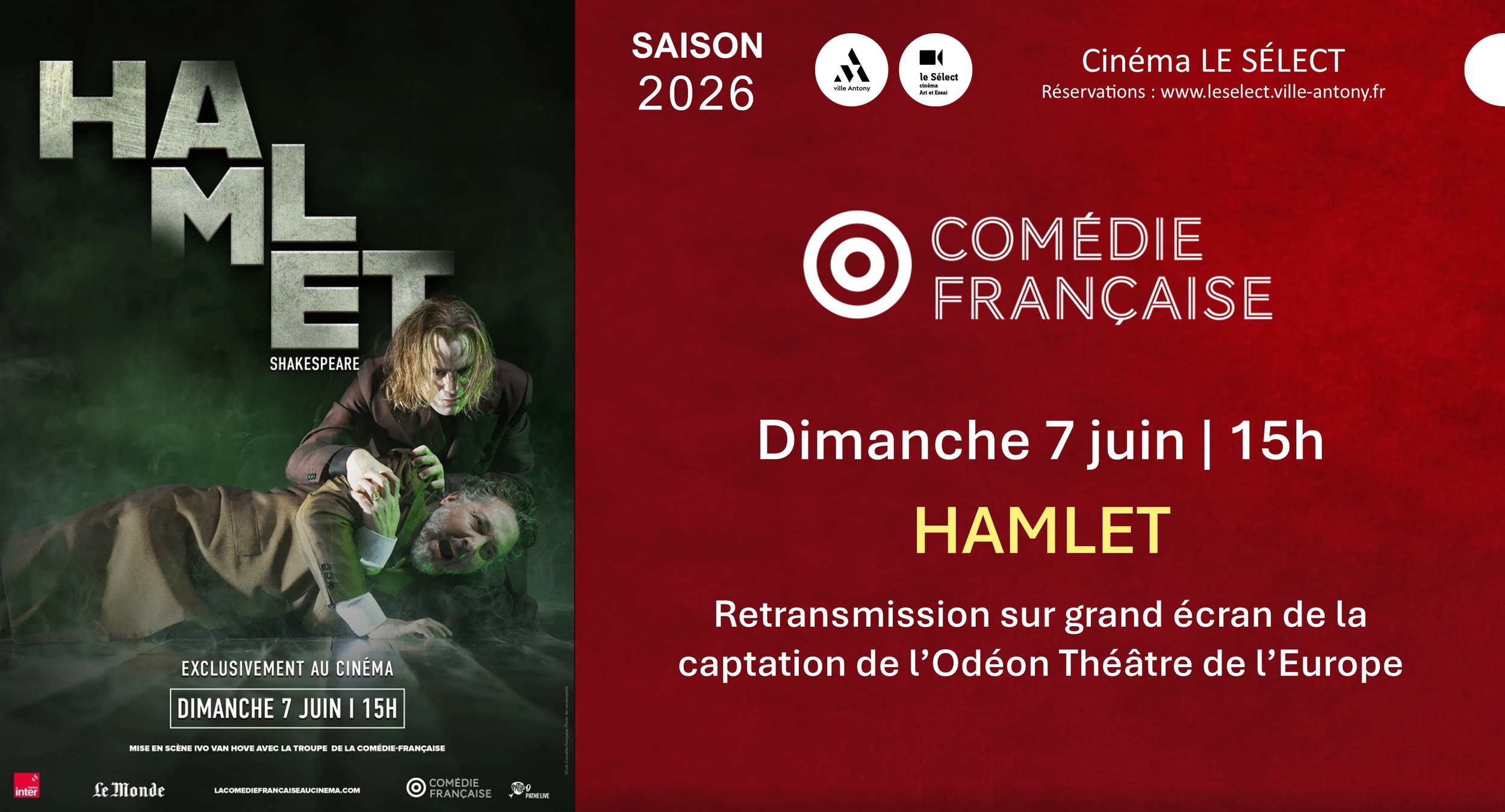 Comédie Française : HAMLET