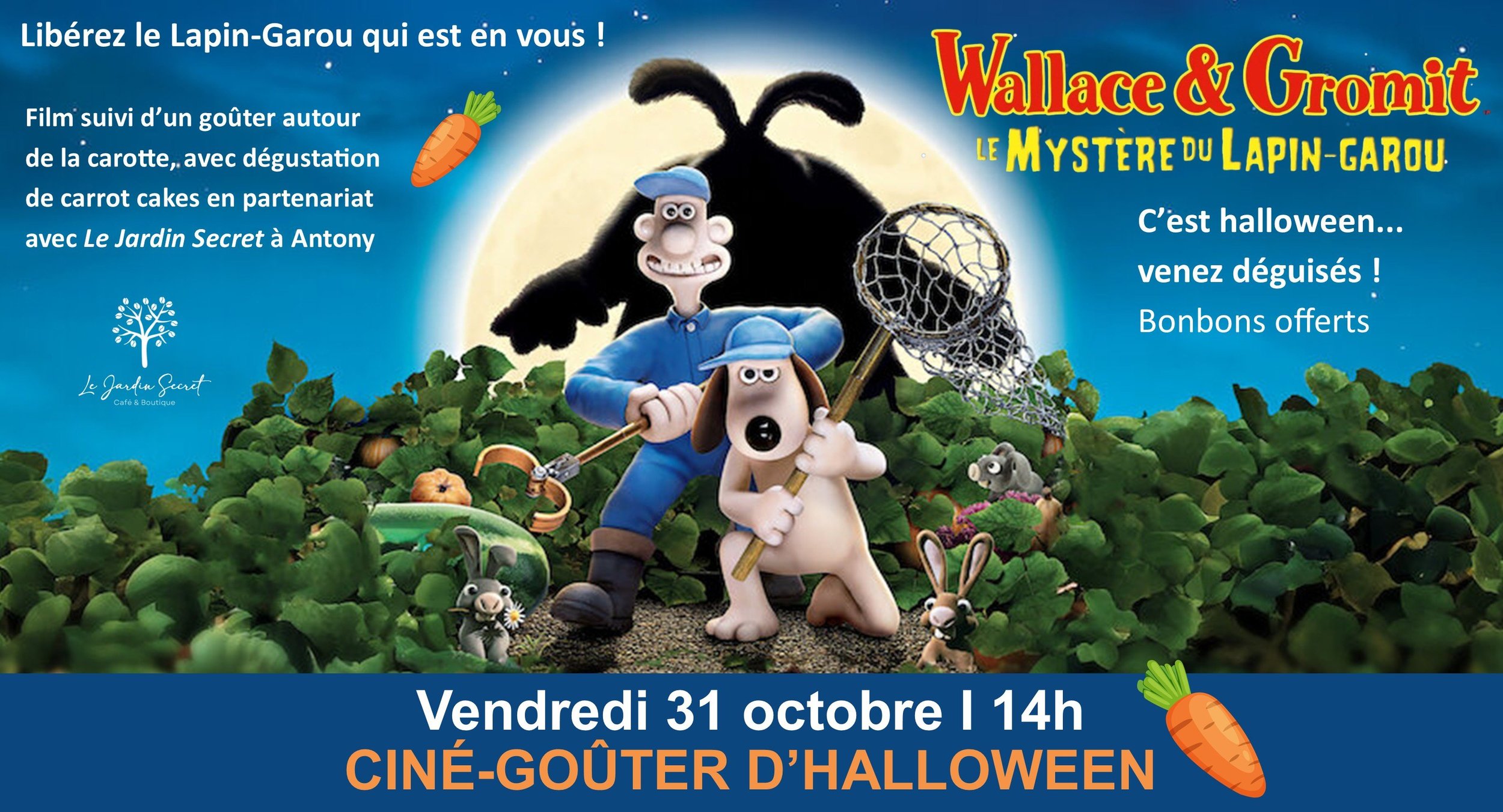 Ciné-goûter Halloween WALLACE & GROMIT
