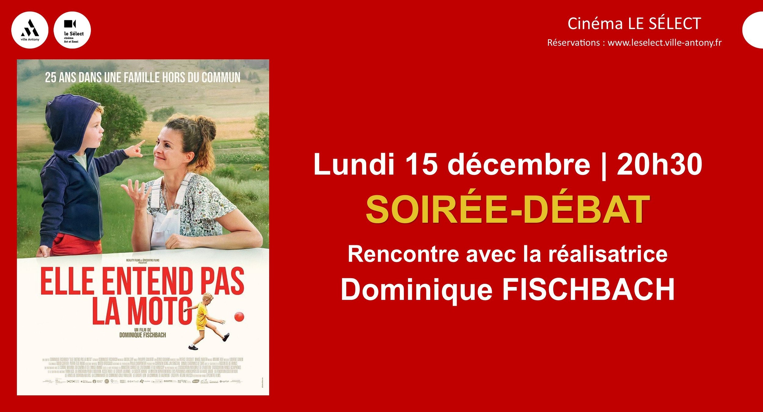 Soirée-débat ELLE ENTEND PAS LA MOTO