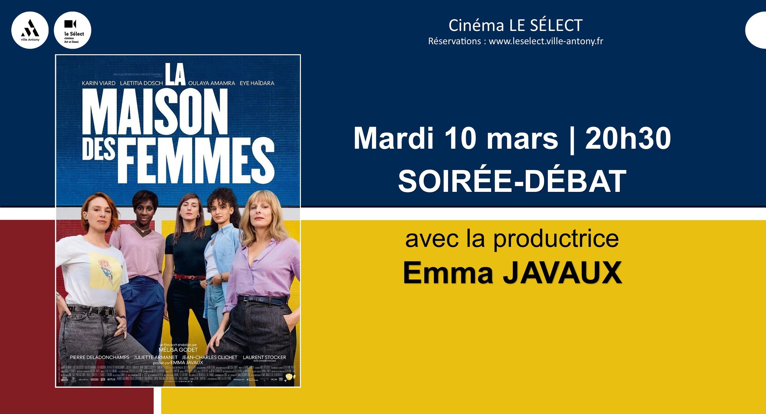 Soirée-Débat LA MAISON DES FEMMES