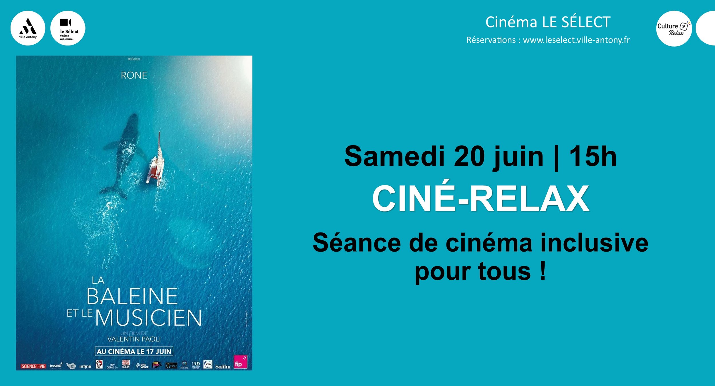 Ciné-Relax LA BALEINE ET LE MUSICIEN