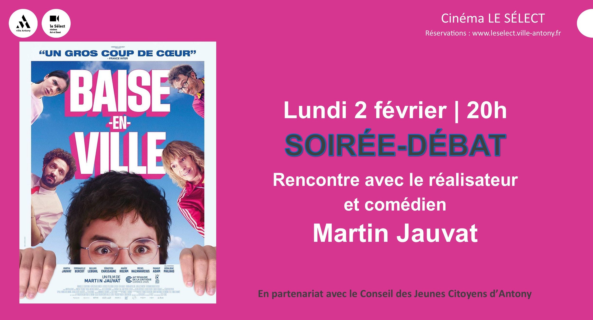 Soirée-débat BAISE EN VILLE