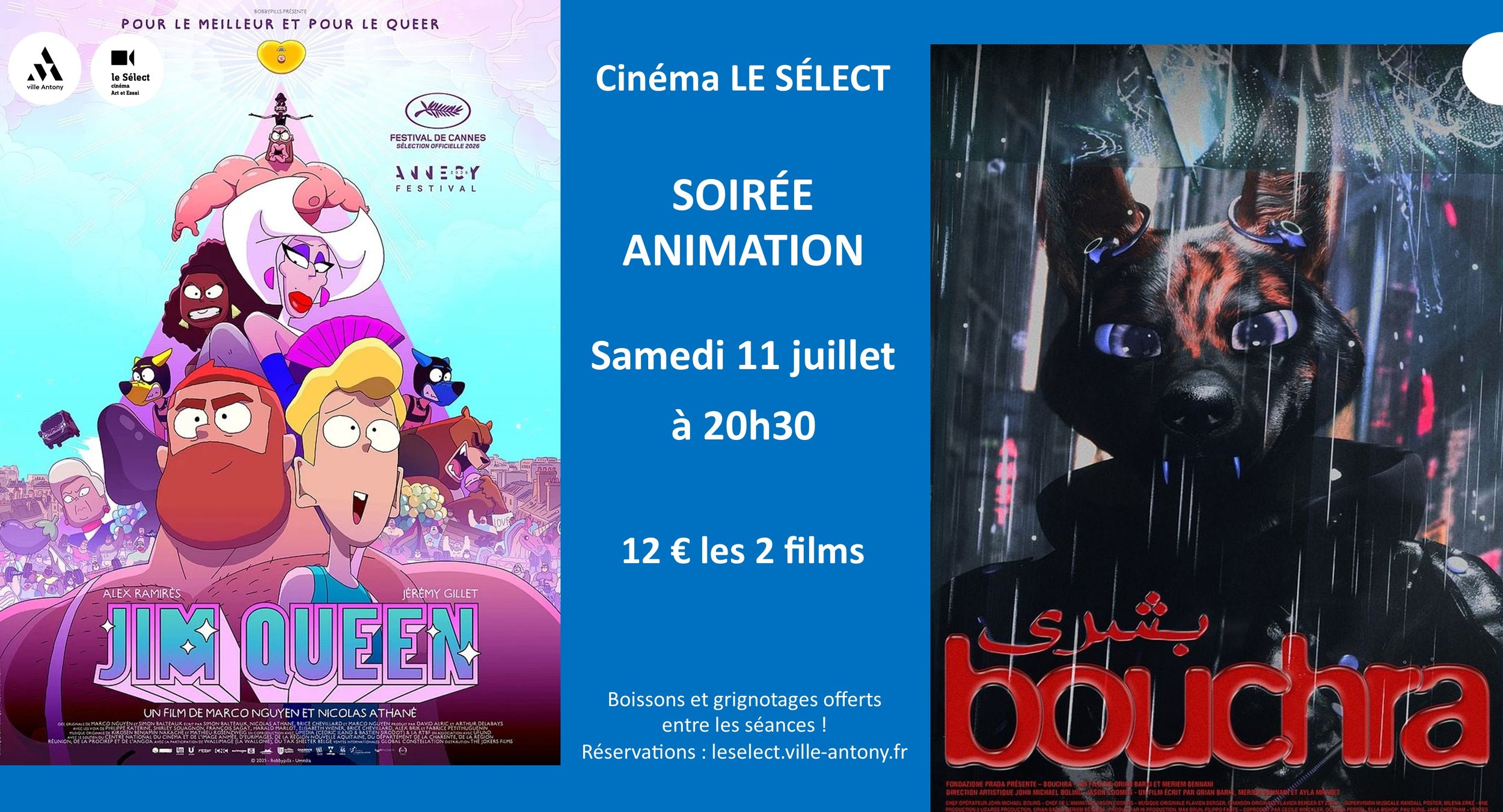Soirée animation JIM QUEEN + BOUCHRA