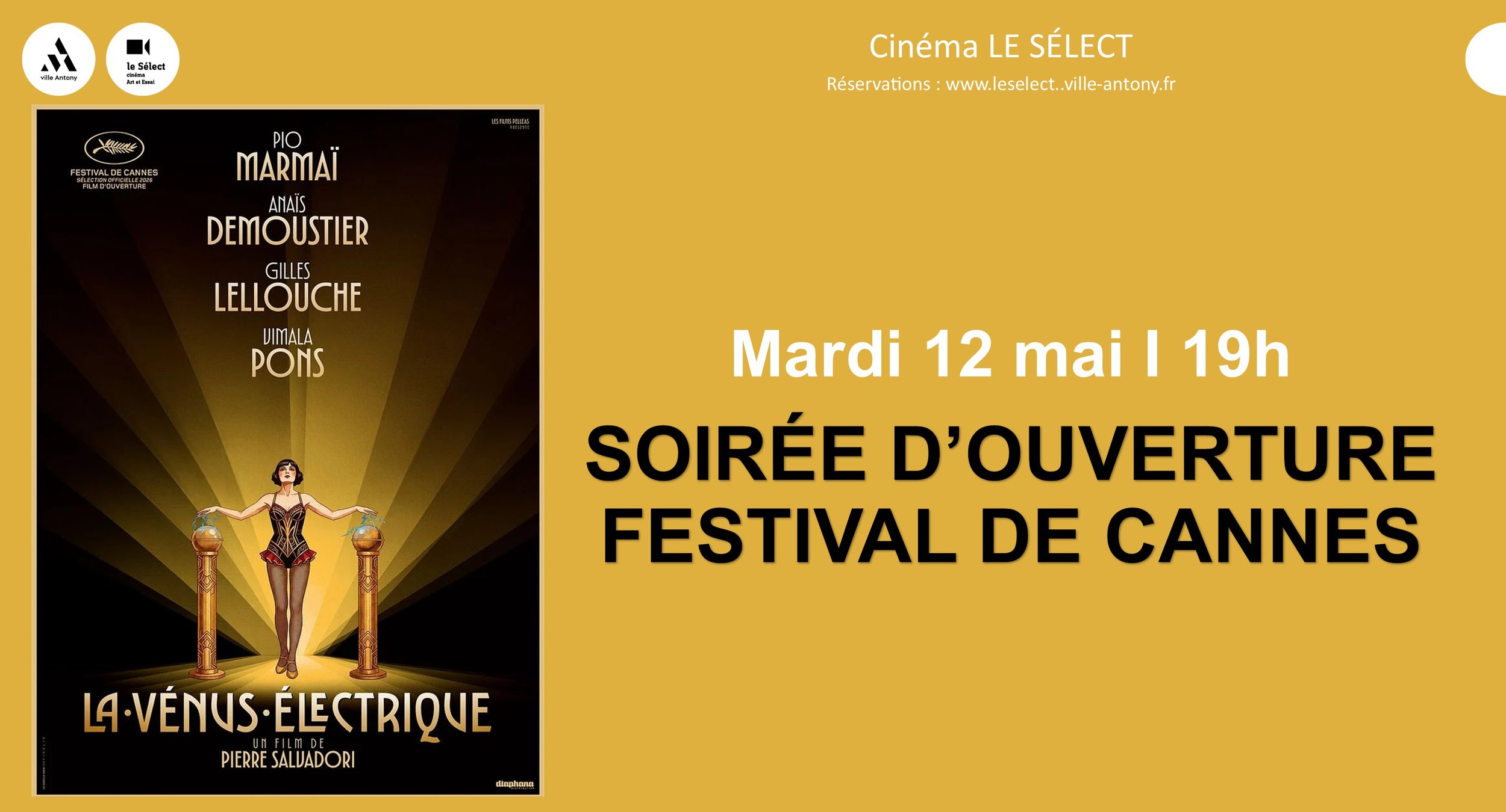 Soirée d'ouverture FESTIVAL DE CANNES 2026