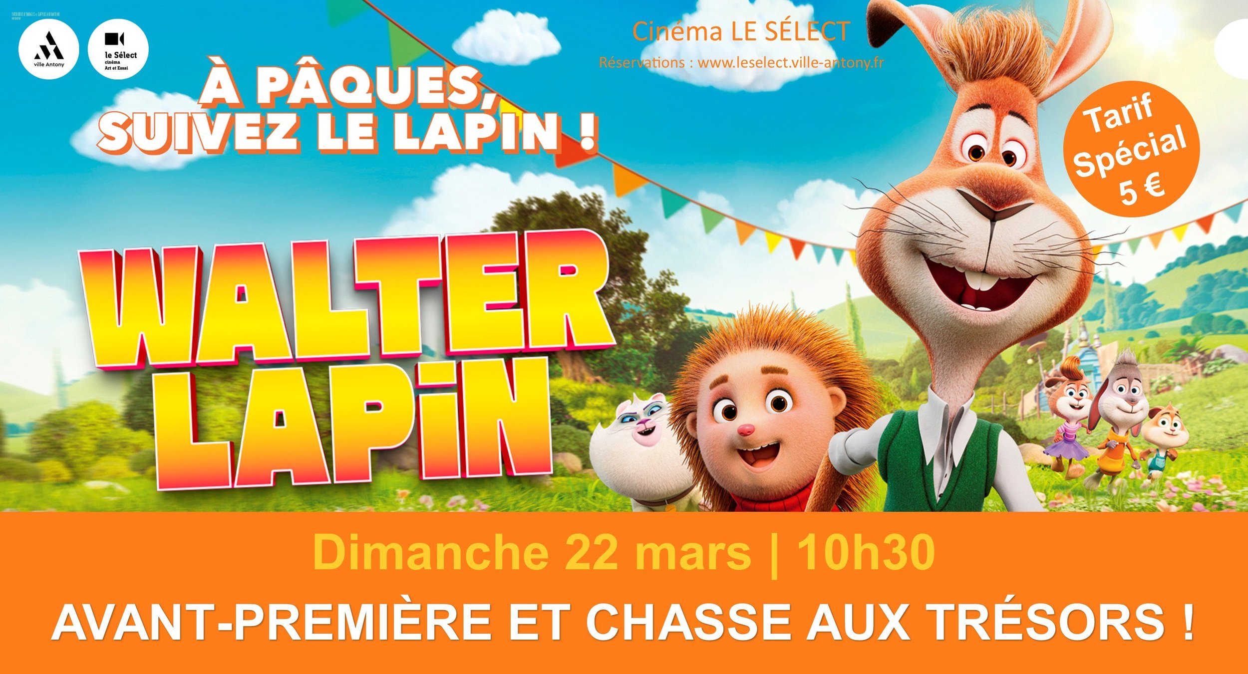 Avant-Première WALTER LAPIN et chasse aux trésors