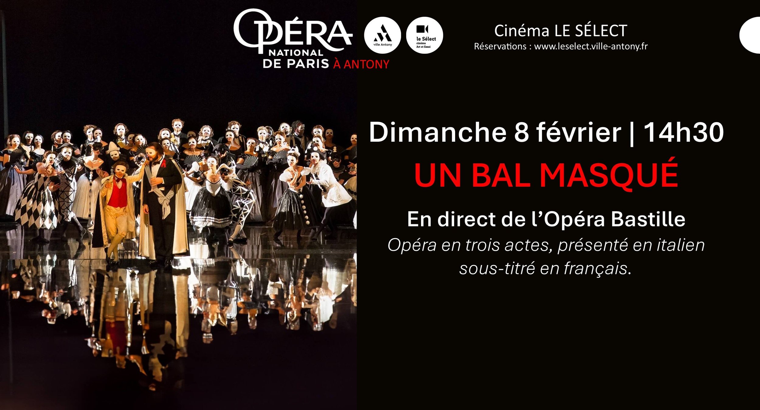 UN BAL MASQUE en direct au Sélect