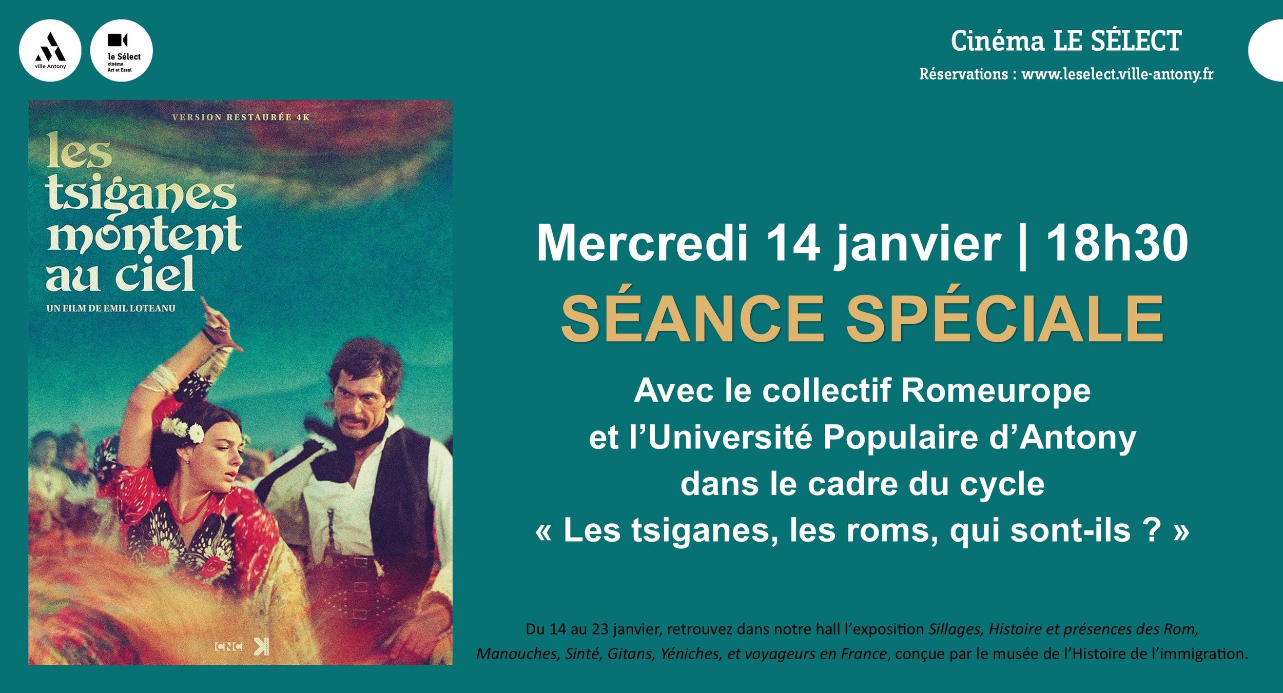 Séance spéciale LES TSIGANES MONTENT AU CIEL