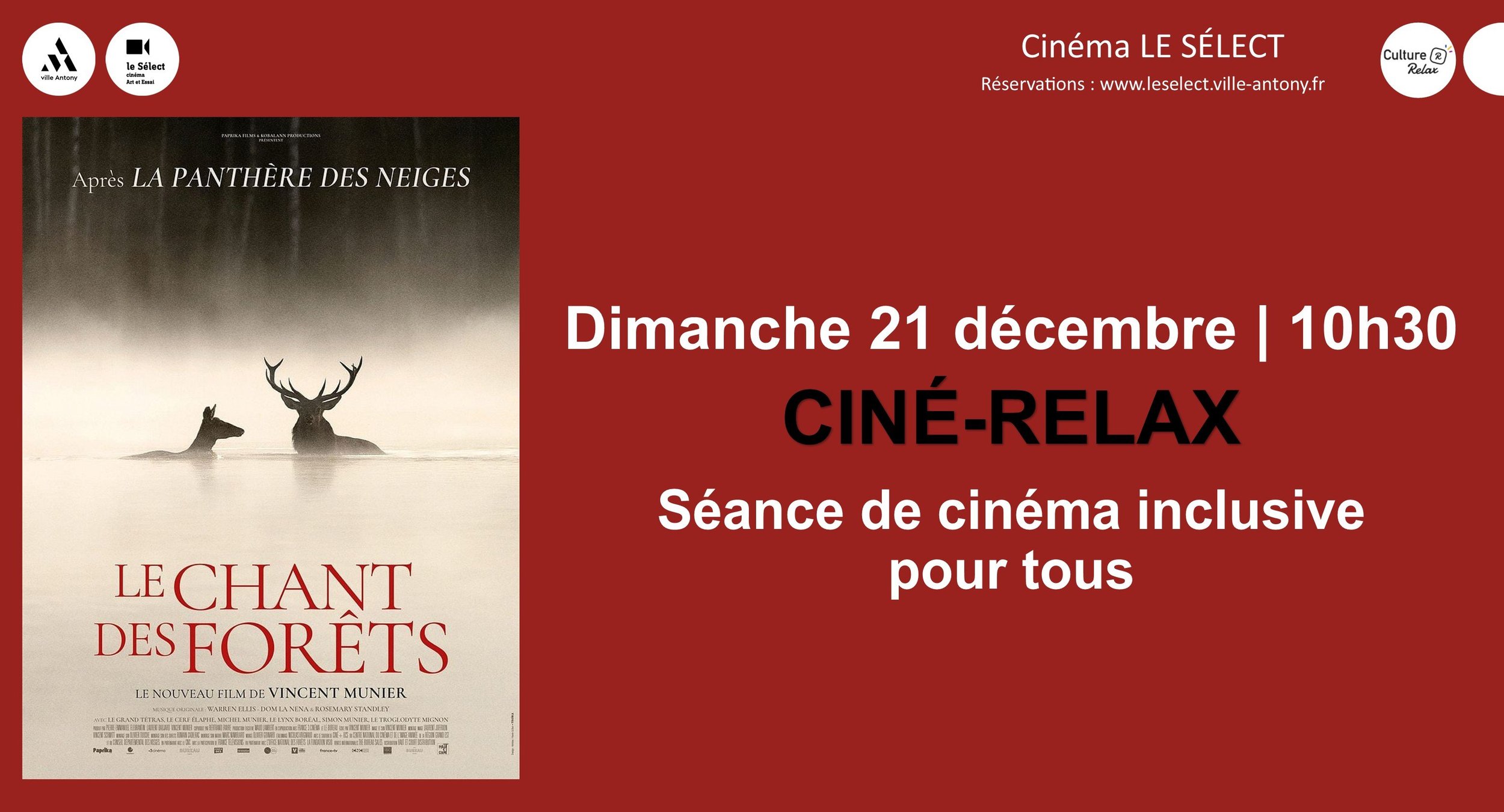 Ciné-Relax LE CHANT DES FÔRETS