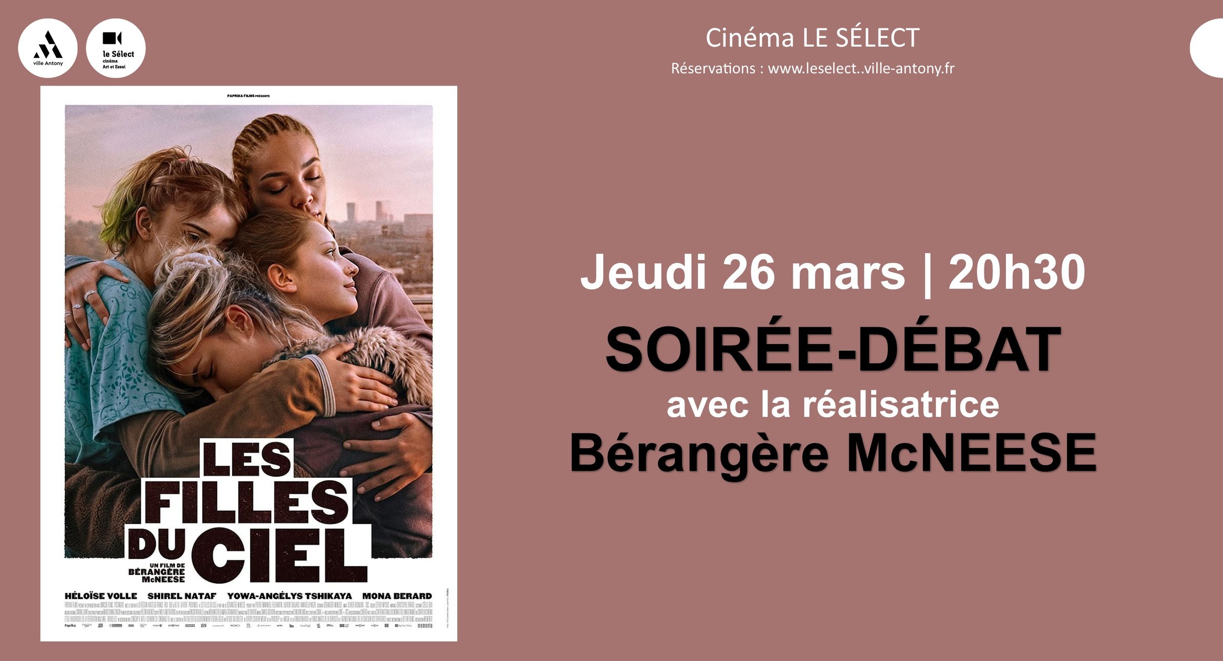 Soirée-débat LES FILLES DU CIEL