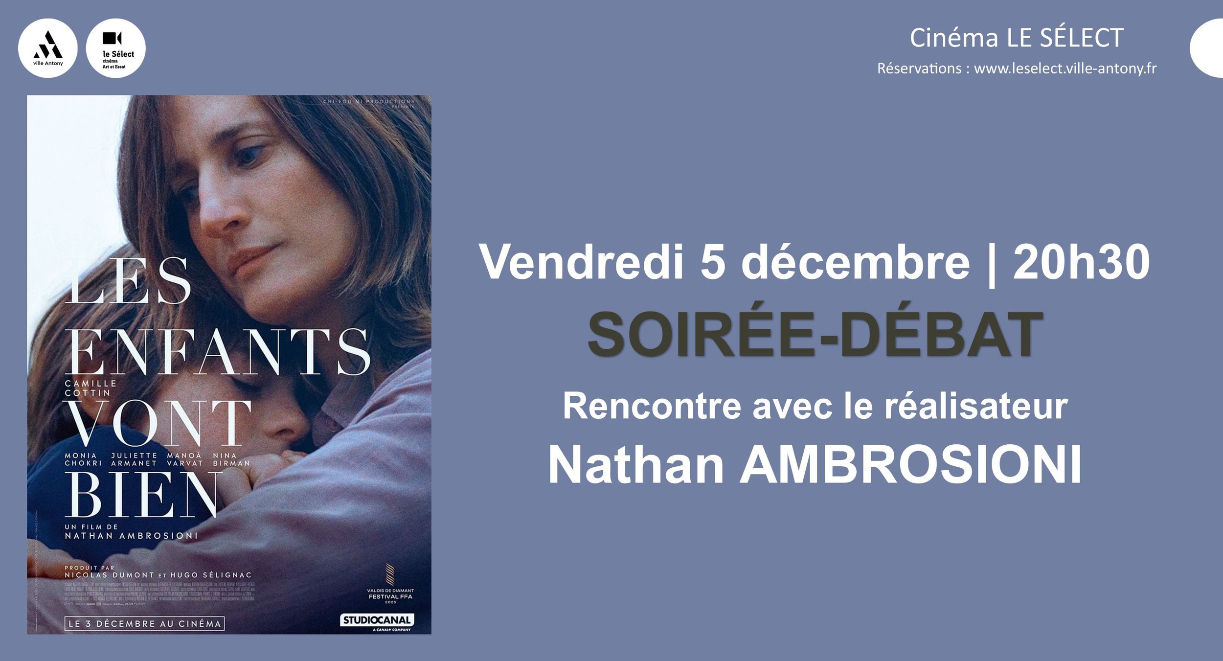 Soirée-Débat LES ENFANTS VONT BIEN