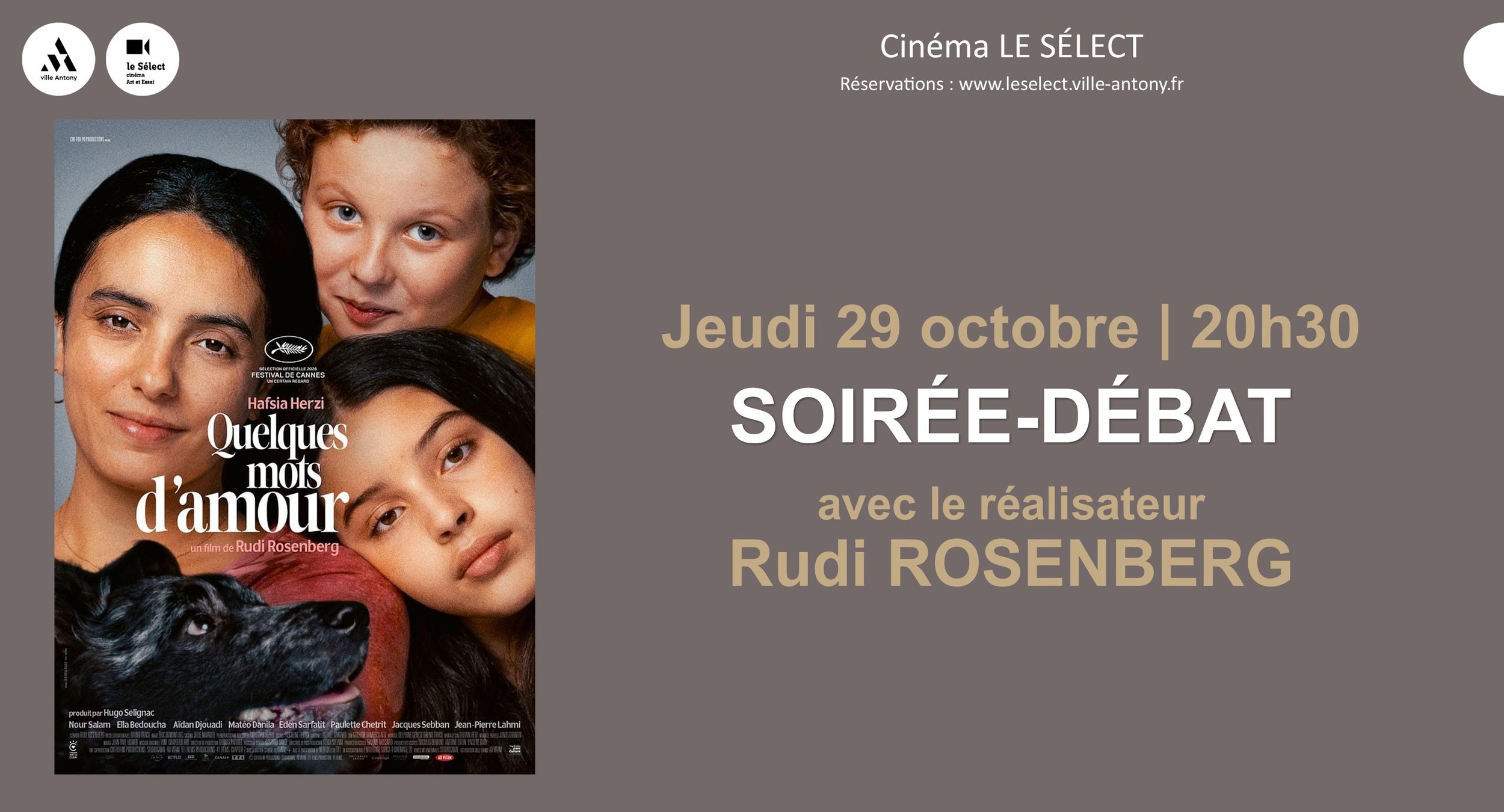 Soirée-débat / rencontre QUELQUES MOTS D'AMOUR