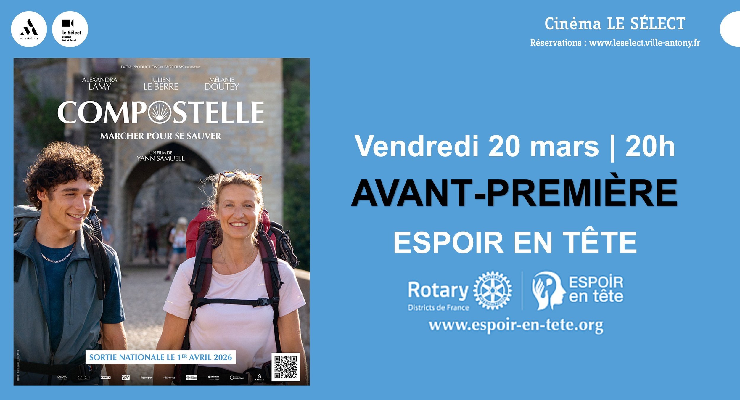 Avant-Première ESPOIR EN TÊTE du film COMPOSTELLE