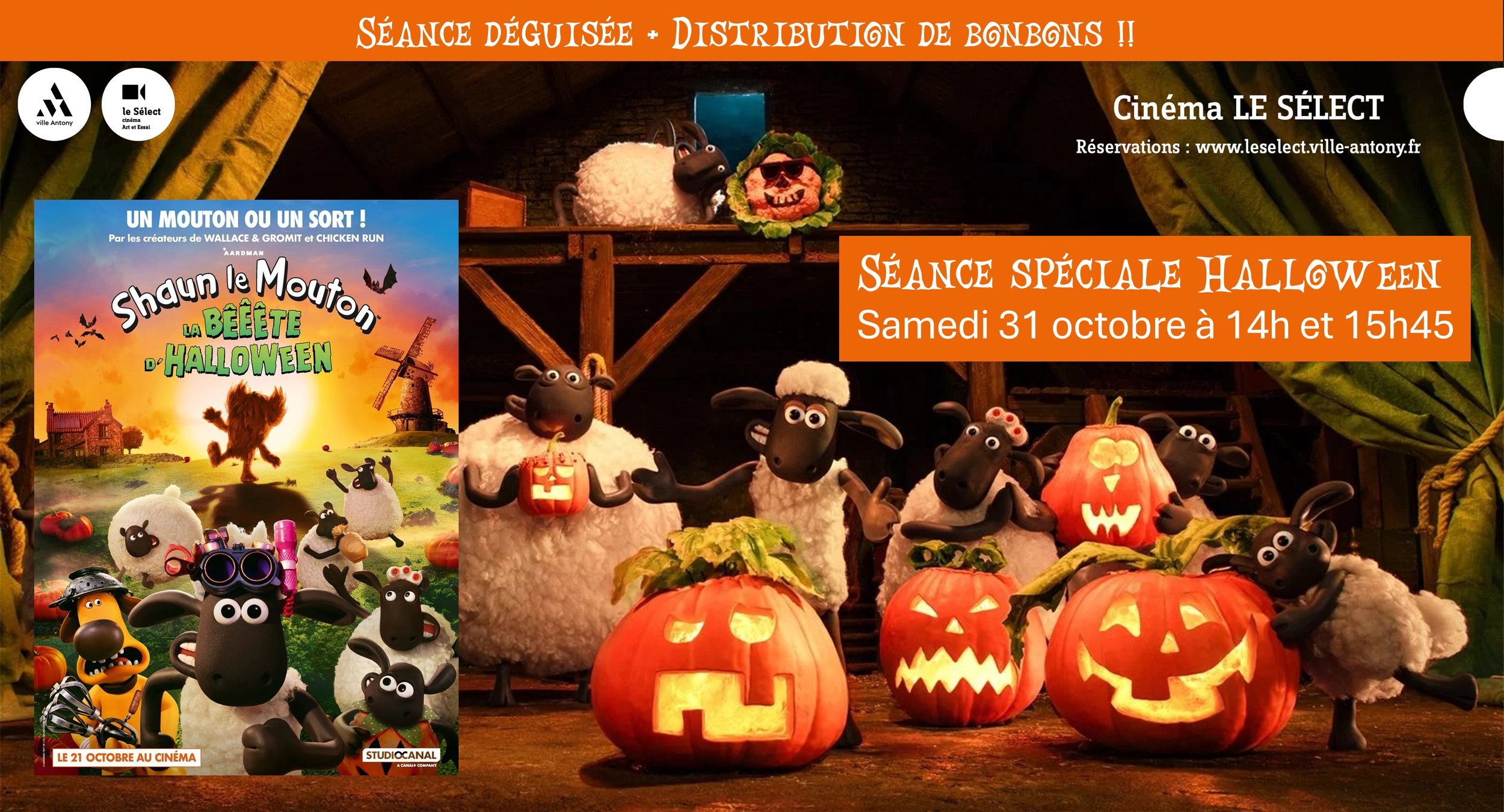 Séance Halloween SHAUN LE MOUTON