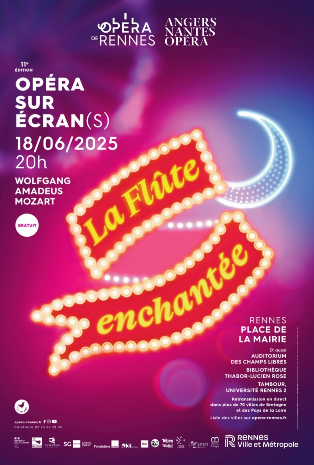 La flute enchantée (Grand Théatre d’Angers) Opéra sur écran(s)