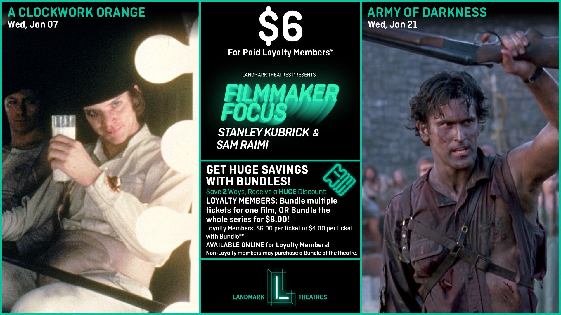 Filmmaker Focus: Stanley Kubrick & Sam Raimi