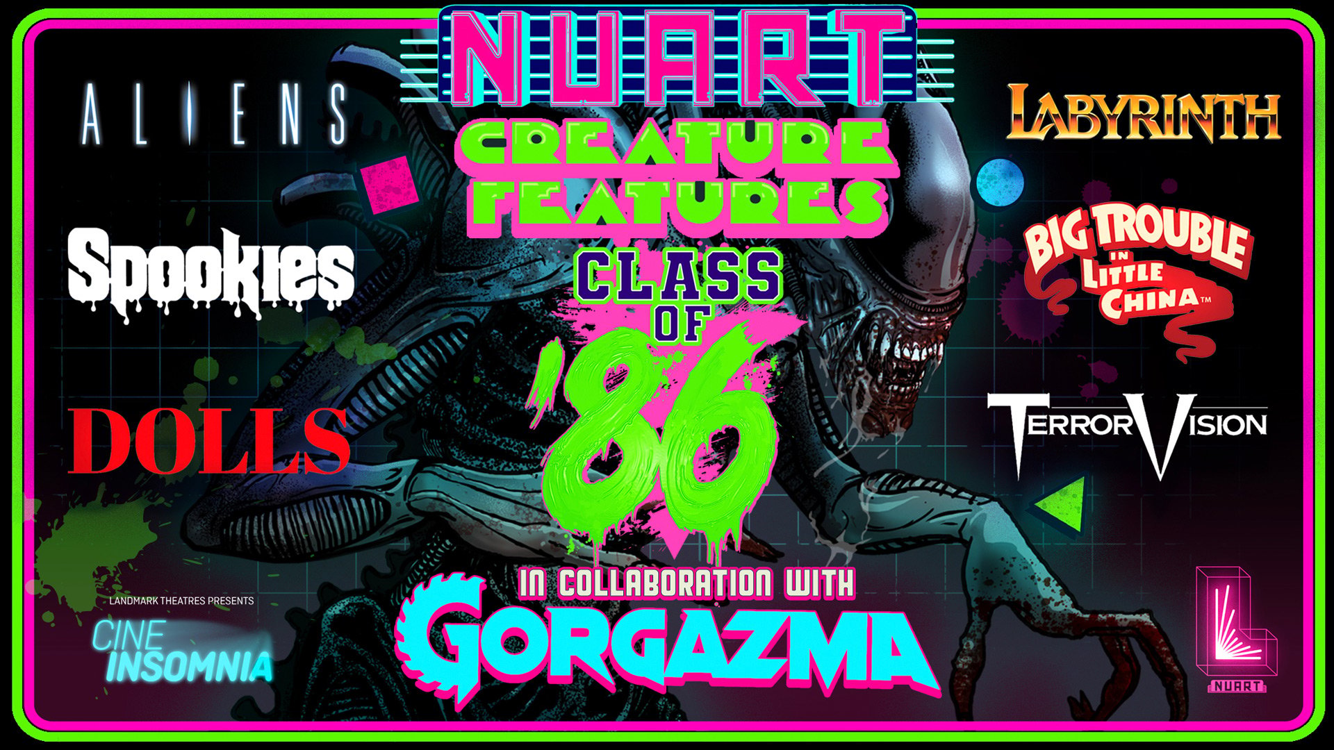 Landmark's Nuart Theatre - Creature Features 3: Class of '86!