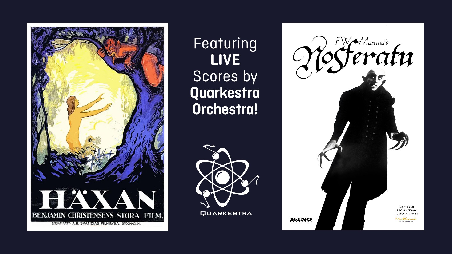 Landmark's Nuart Theatre: 2 Silent Films with Live Quarkestra Orchestra!