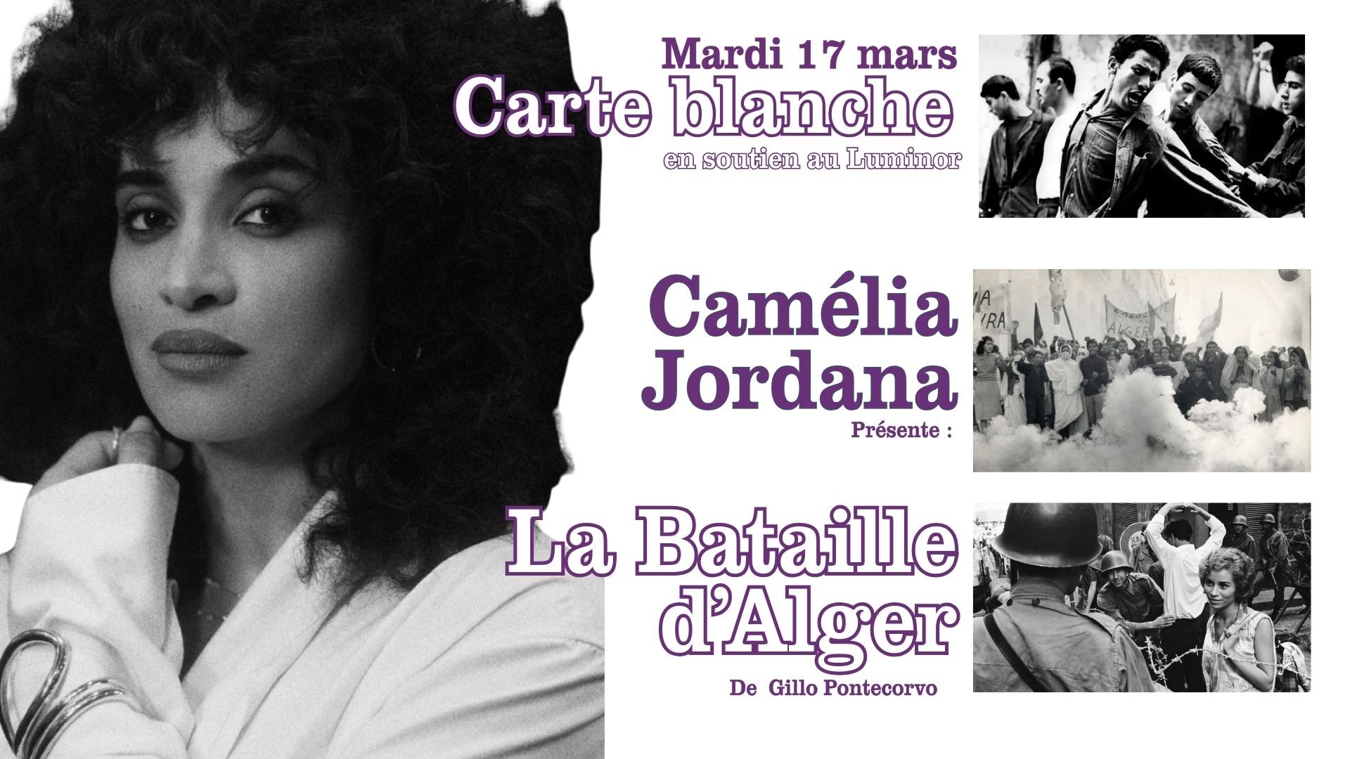 Carte Blanche à Camélia Jordana - La Bataille d'Alger