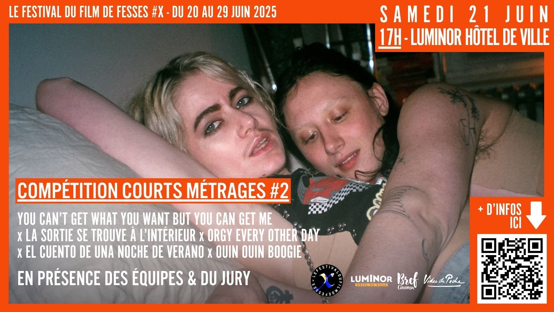 Festival du film de fesses : compétition de courts métrages #2