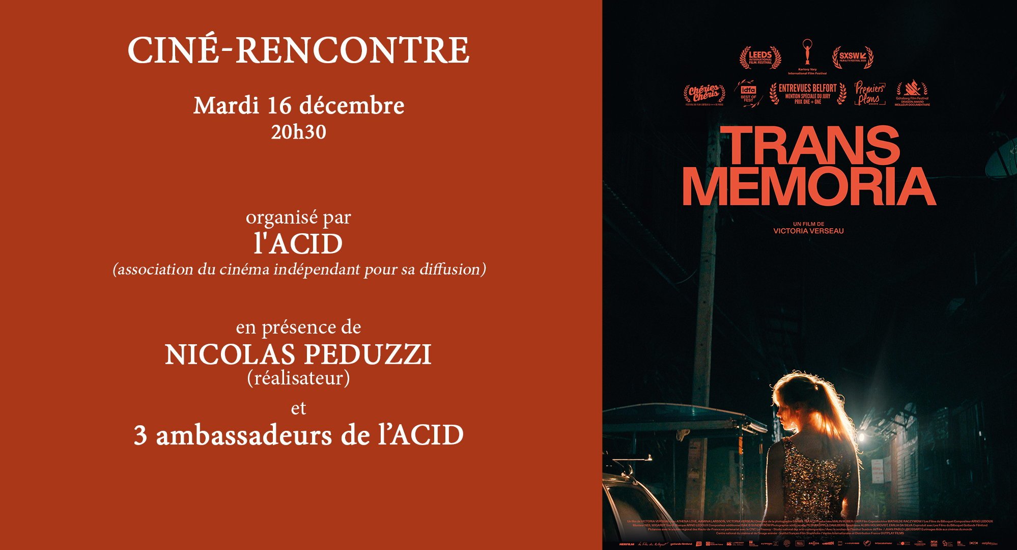 Ciné-rencontre : Trans Memoria
