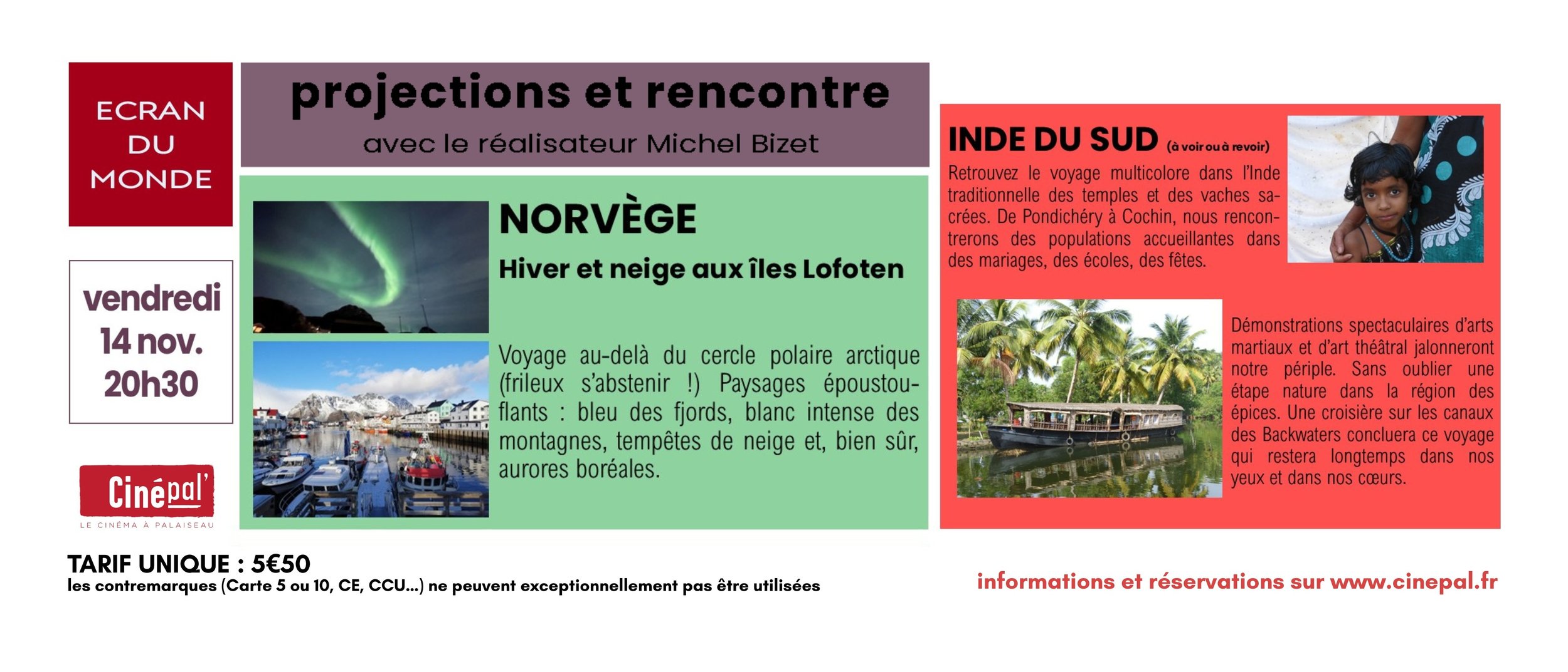 ÉCRAN DU MONDE : NORVÈGE ET INDE DU SUD