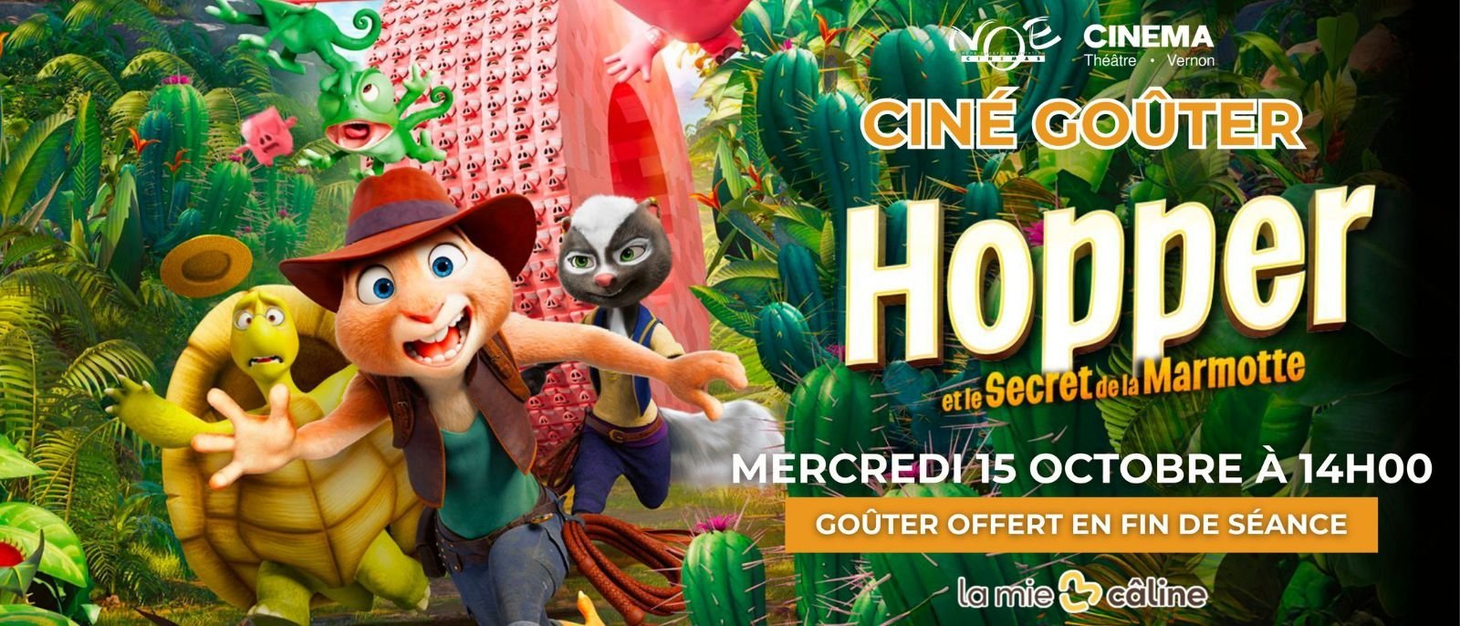 CINE GOÛTER - HOPPER ET LE SECRET DE LA MARMOTTE