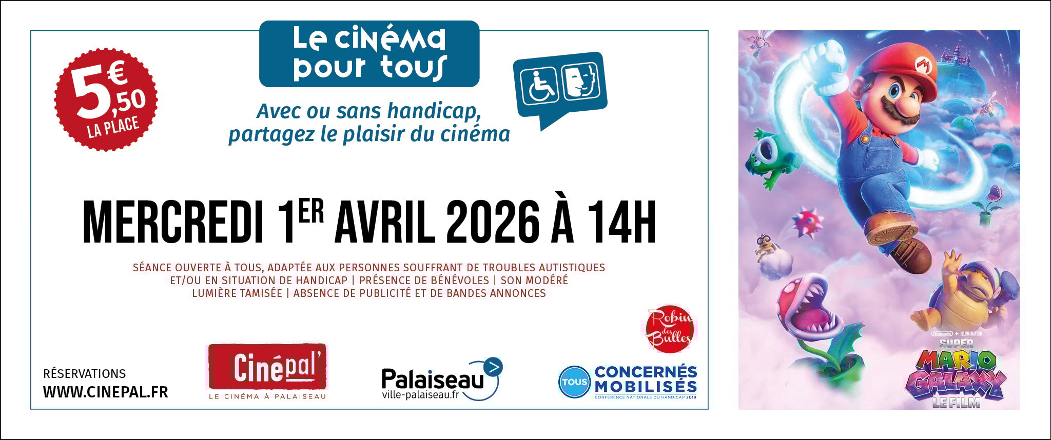 CINEMA POUR TOUS : Super Mario Galaxy Le Film